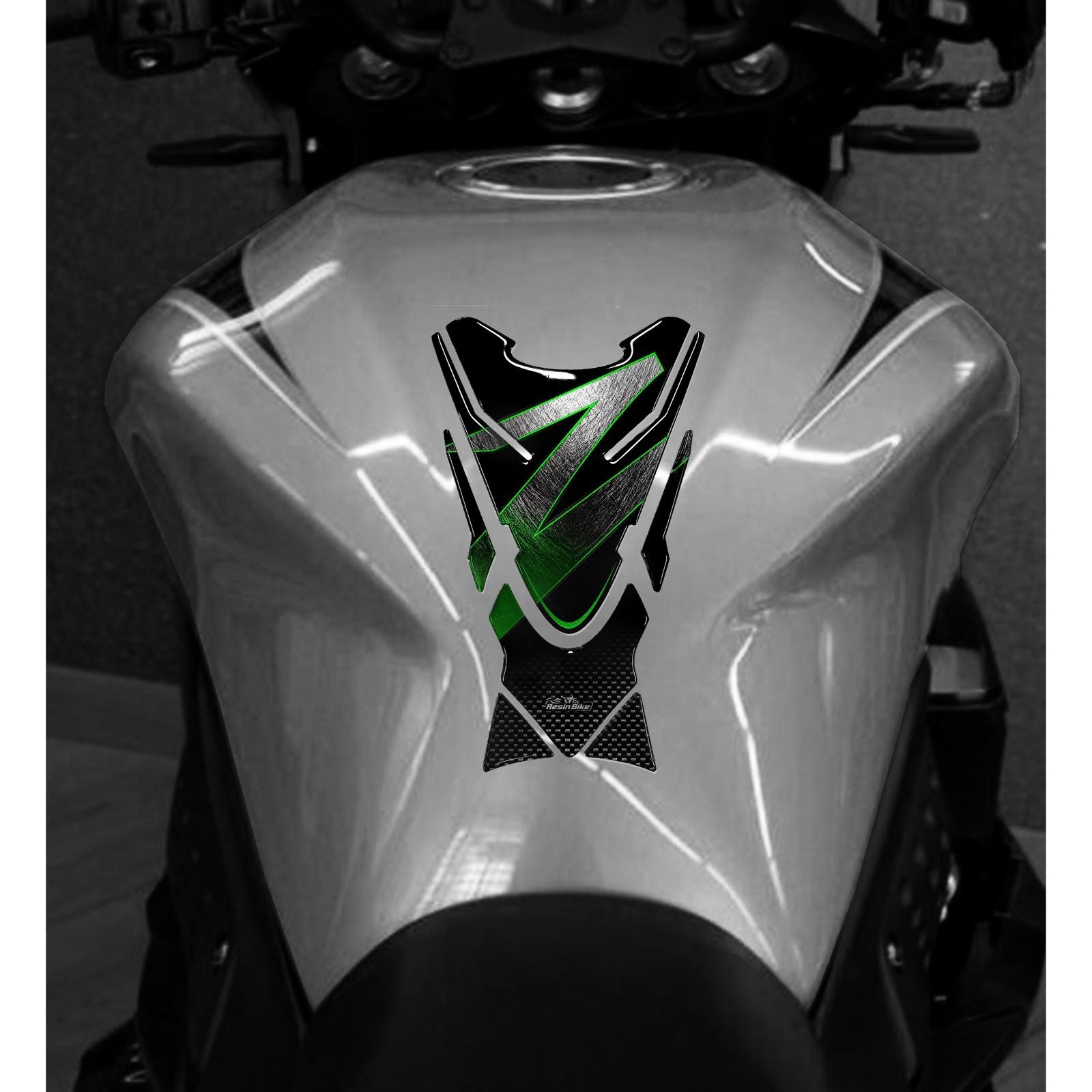Resin Bike 3D Motorcycle Stickers - Tank Pad | Kawasaki Z 750/Z 1000 2017>2020 RB-1000157800002 - Pyramid Motorcycle Accessories