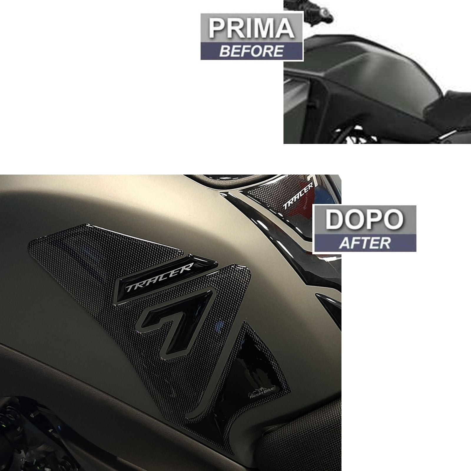 Resin Bike 3D Motorcycle Stickers - Tank Sides | Yamaha Tracer 7 2021>2024 RB-1000158300006 - Pyramid Motorcycle Accessories
