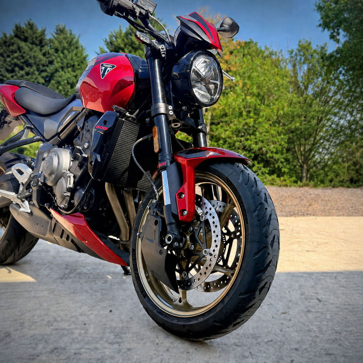 Pyramid Brake Caliper Ducts | Matte Black | Triumph Models 2024>Current
