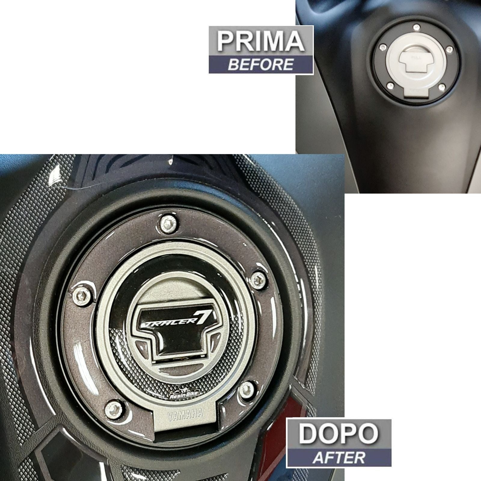 Resin Bike 3D Motorcycle Stickers - Fuel Cap | Yamaha Tracer 7 2021>2024 RB-1000158500000 - Pyramid Motorcycle Accessories