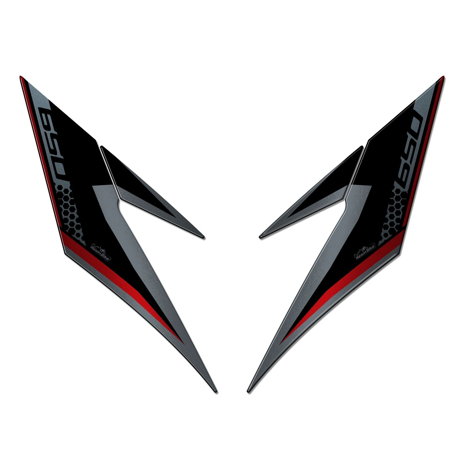 Resin Bike 3D Motorcycle Stickers - Front Fender | Kawasaki Versys 650 2017>2021 RB-1000437400007 - Pyramid Motorcycle Accessories