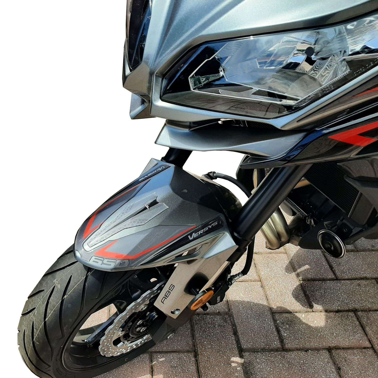 Resin Bike 3D Motorcycle Stickers - Front Fender | Kawasaki Versys 650 2021>Current - Pyramid Motorcycle Accessories