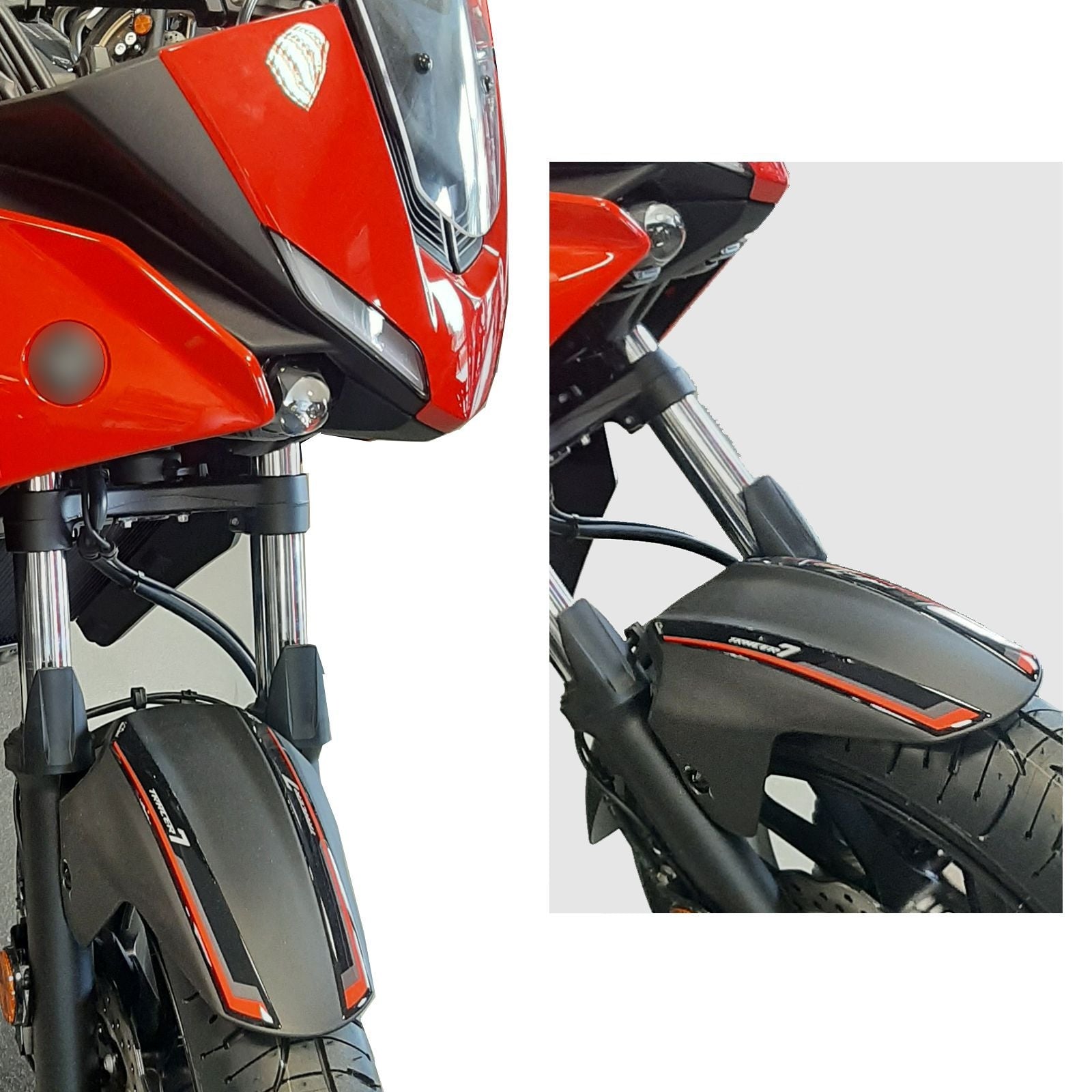 Resin Bike 3D Motorcycle Stickers - Front Fender | Yamaha Tracer 7 2021>2024 RB-1000437900002 - Pyramid Motorcycle Accessories