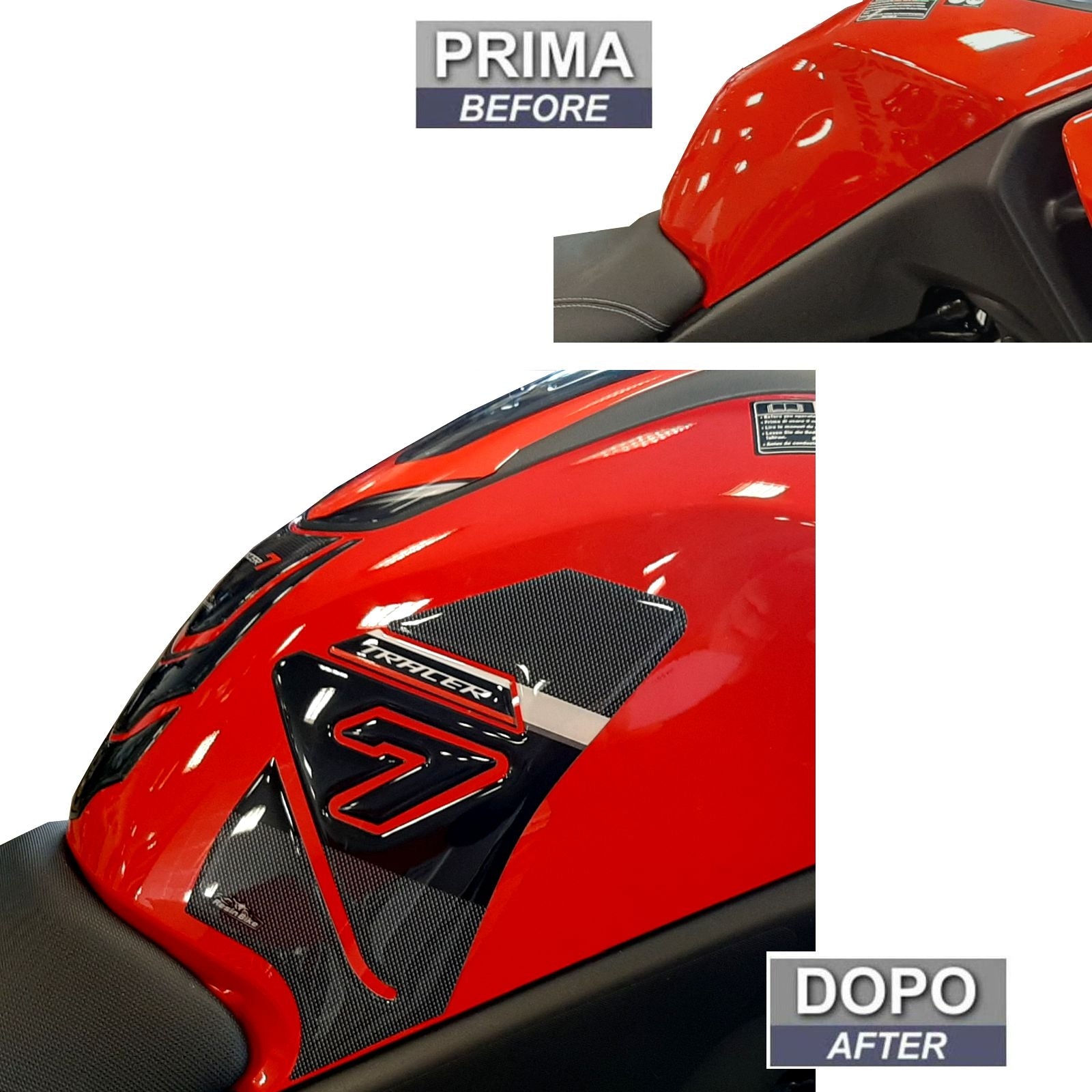 Resin Bike 3D Motorcycle Stickers - Tank Sides | Yamaha Tracer 7 2021>2024 RB-1000438000008 - Pyramid Motorcycle Accessories