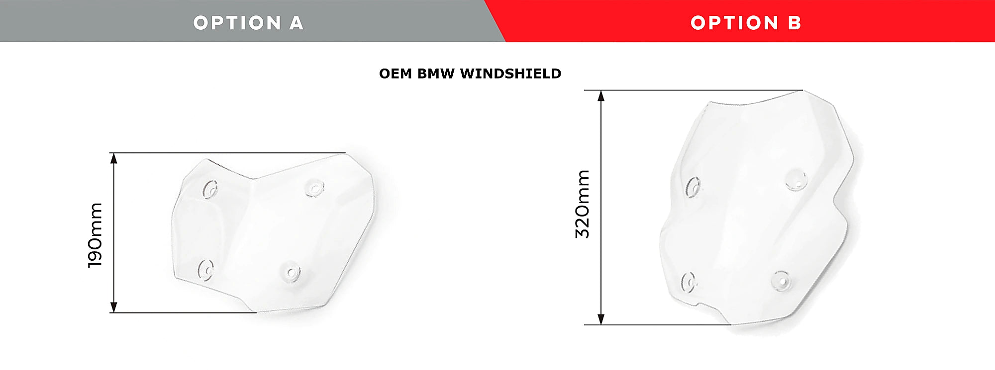 Puig Touring Screen (Option A) | Light Smoke | BMW F 750/800/850 GS - Pyramid Motorcycle Accessories