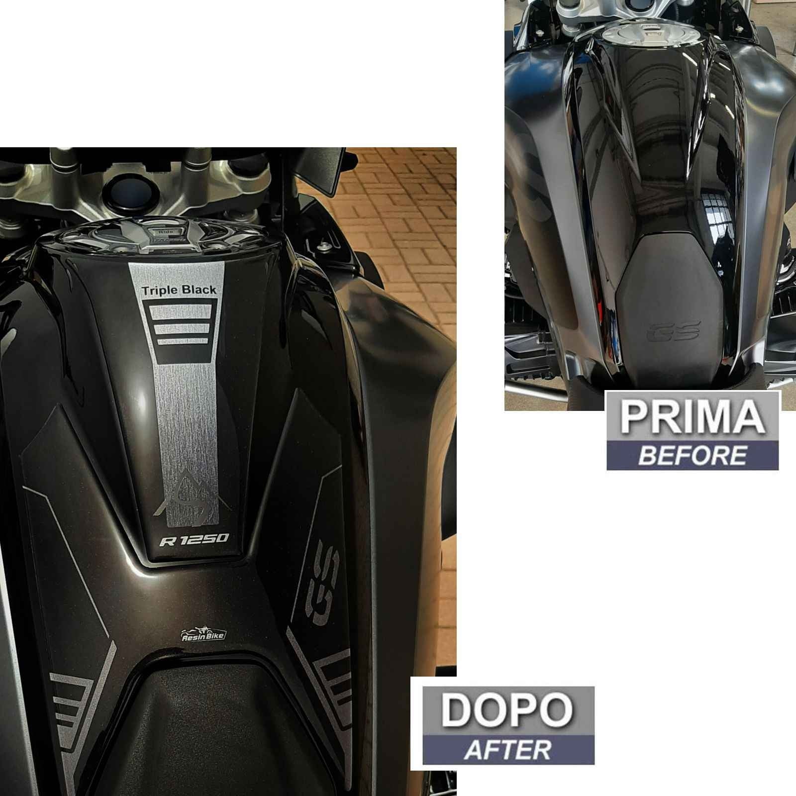 Resin Bike 3D Motorcycle Stickers - Tank Pad | BMW R 1250 GS 2021>2024 - Pyramid Motorcycle Accessories