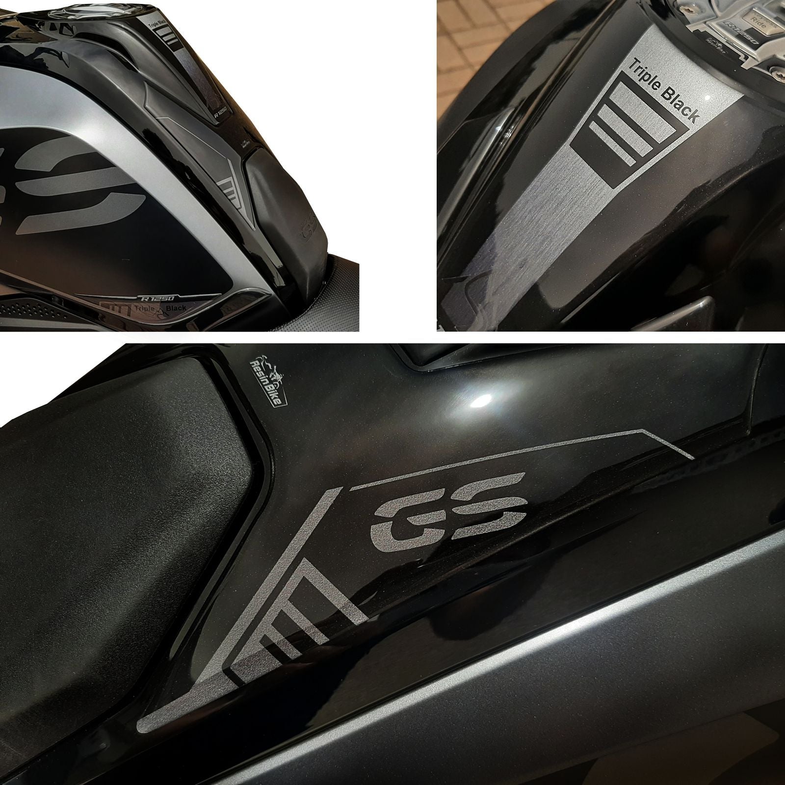 Resin Bike 3D Motorcycle Stickers - Tank Pad | BMW R 1250 GS 2021>2024 - Pyramid Motorcycle Accessories
