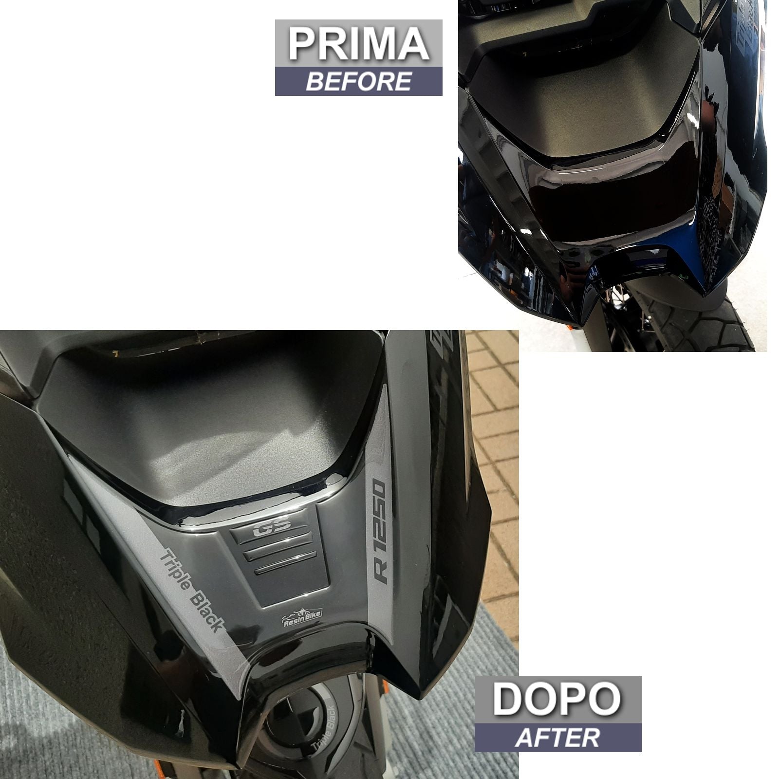 Resin Bike 3D Motorcycle Stickers - Beak | BMW R 1250 GS 2021>2024 - Pyramid Motorcycle Accessories