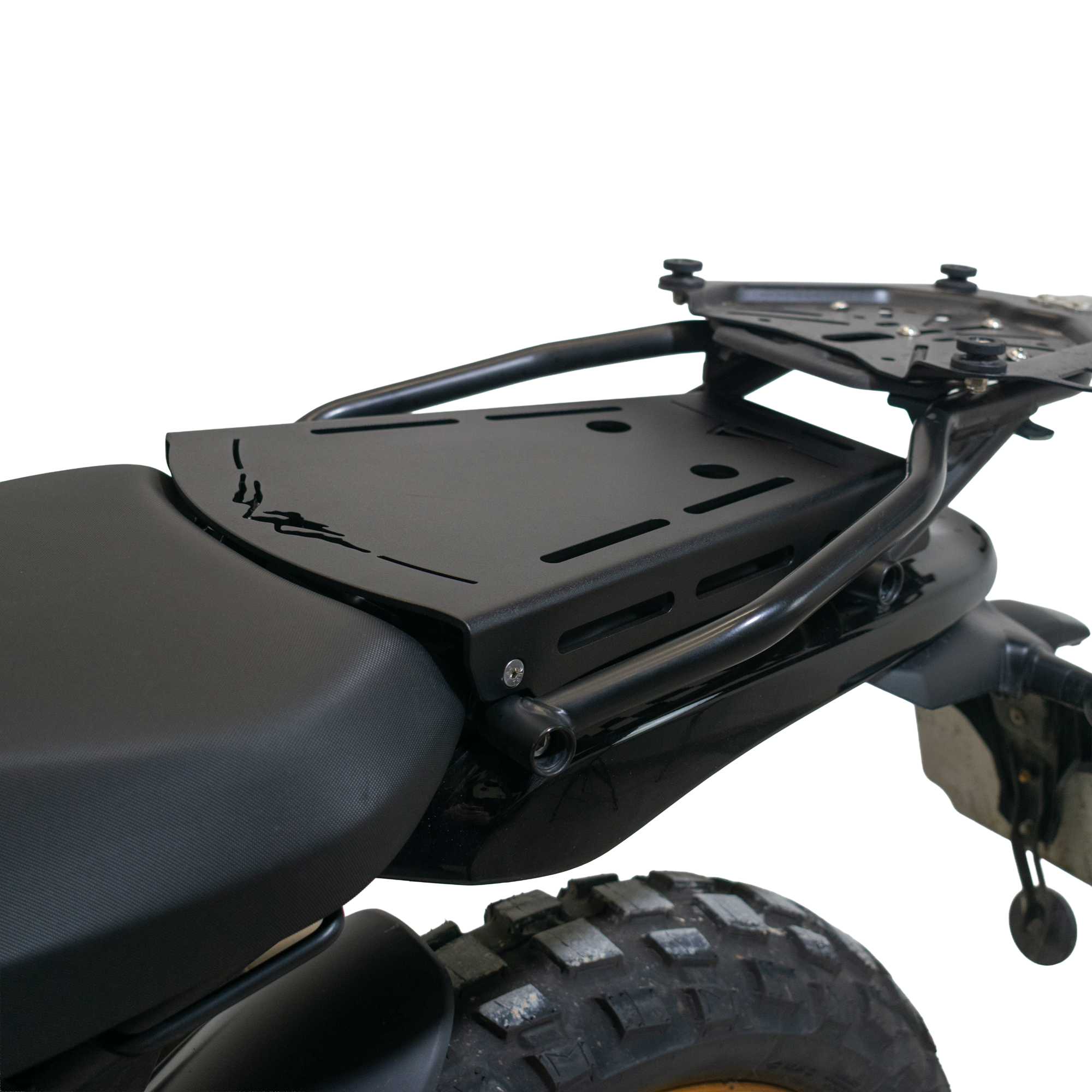 Pyramid Pillion Seat Rack | Matte Black | Royal Enfield Himayalan 450 2023>Current (Copy) - Pyramid Motorcycle Accessories