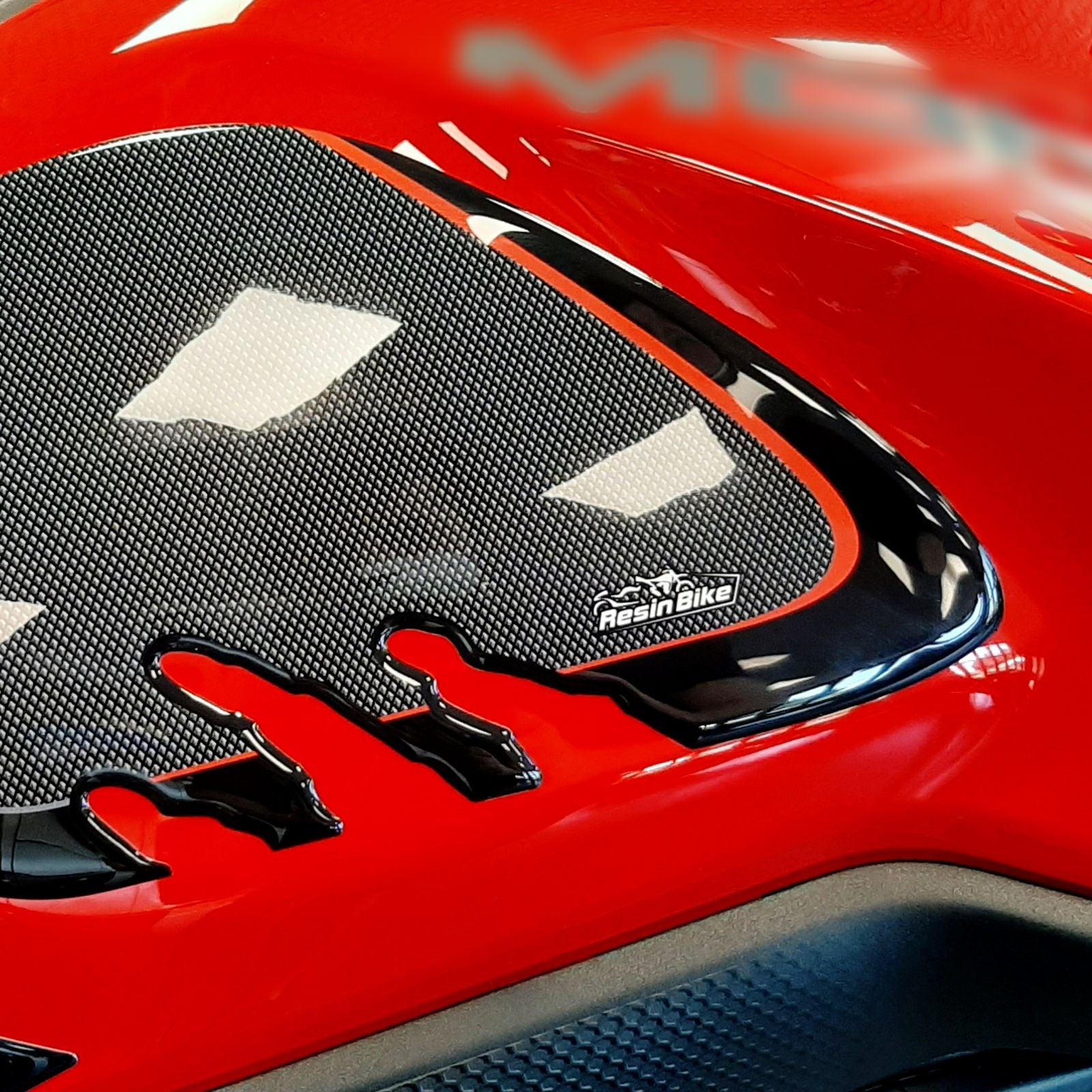 Resin Bike 3D Motorcycle Stickers - Tank Sides | Ducati Monster 937/937+ 2021>2025 - Pyramid Motorcycle Accessories