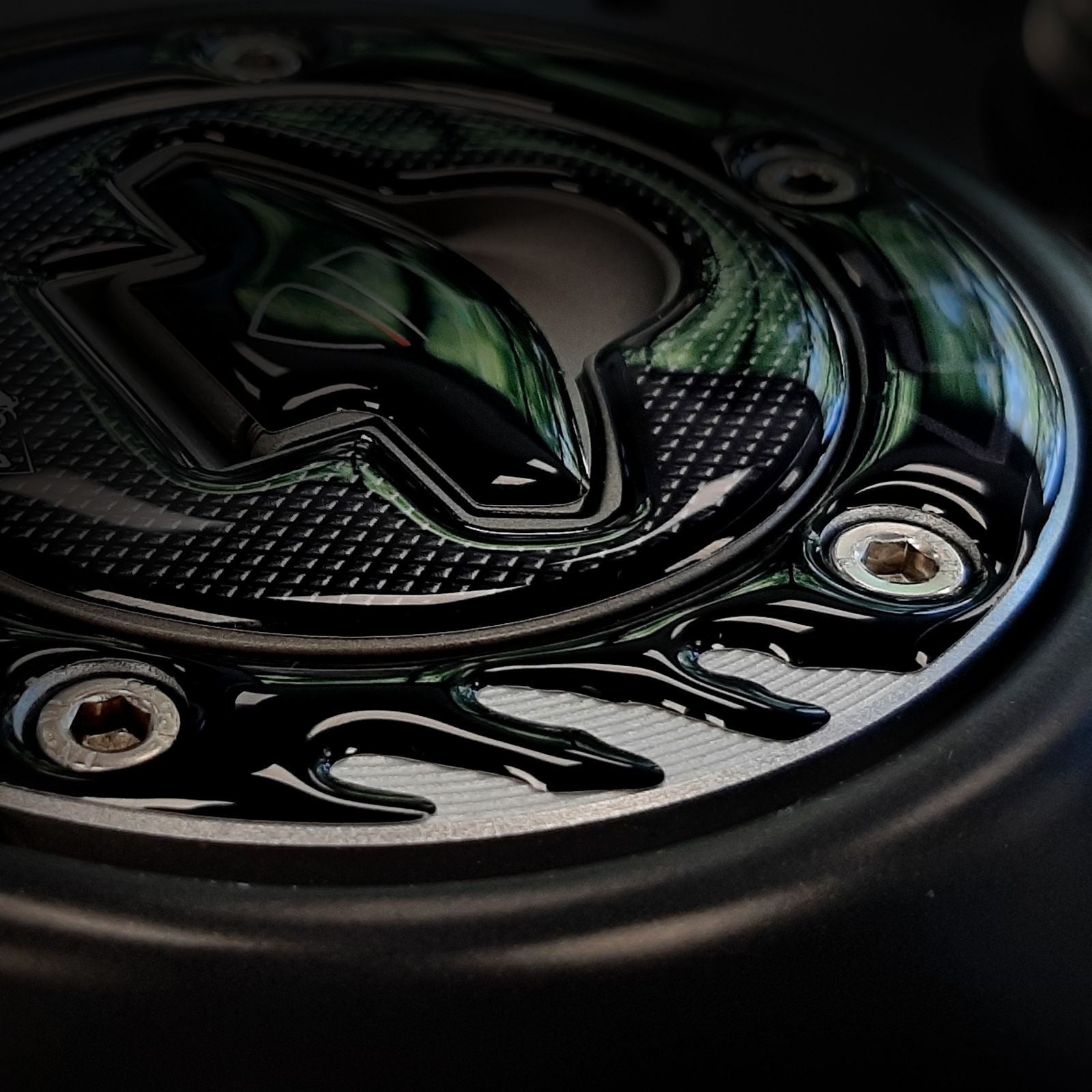 Resin Bike 3D Motorcycle Stickers - Fuel Cap | Ducati Monster 937/937+ 2021>2025 - Pyramid Motorcycle Accessories