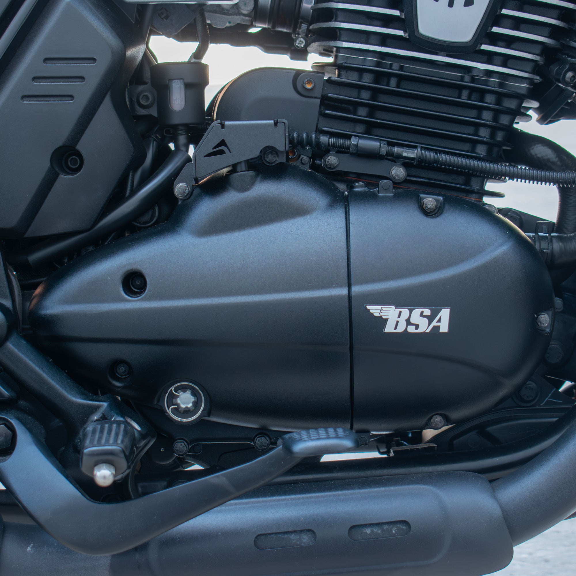 Pyramid Clutch Cover | Matte Black | BSA Bantam 350 2026>Current - Pyramid Motorcycle Accessories