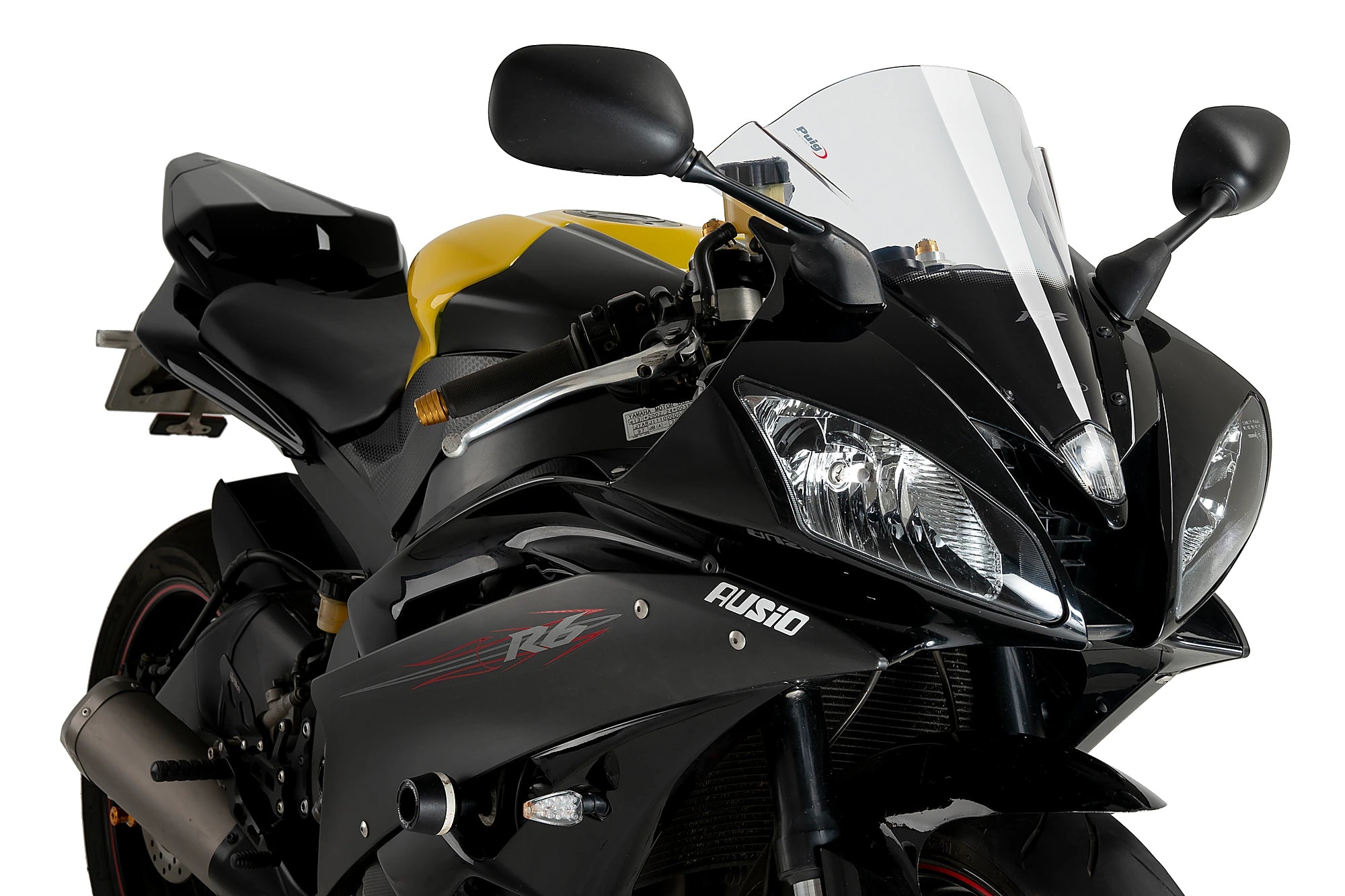 Puig Racing Screen | Clear | Yamaha YZF-R6 2006>2007 - Pyramid Motorcycle Accessories