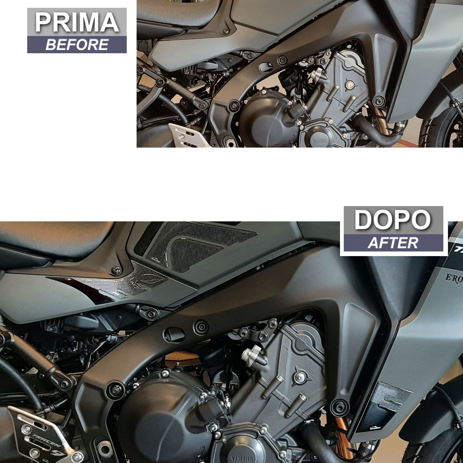 Resin Bike 3D Motorcycle Stickers - Tank Sides | Yamaha Tracer 9 2021>Current RB-1000444400007 - Pyramid Motorcycle Accessories