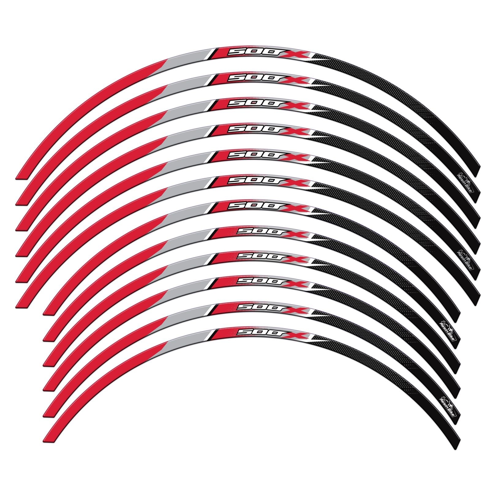 Resin Bike 3D Motorcycle Stickers - Wheels| Honda CB 500 X 2019>2020 - Pyramid Motorcycle Accessories