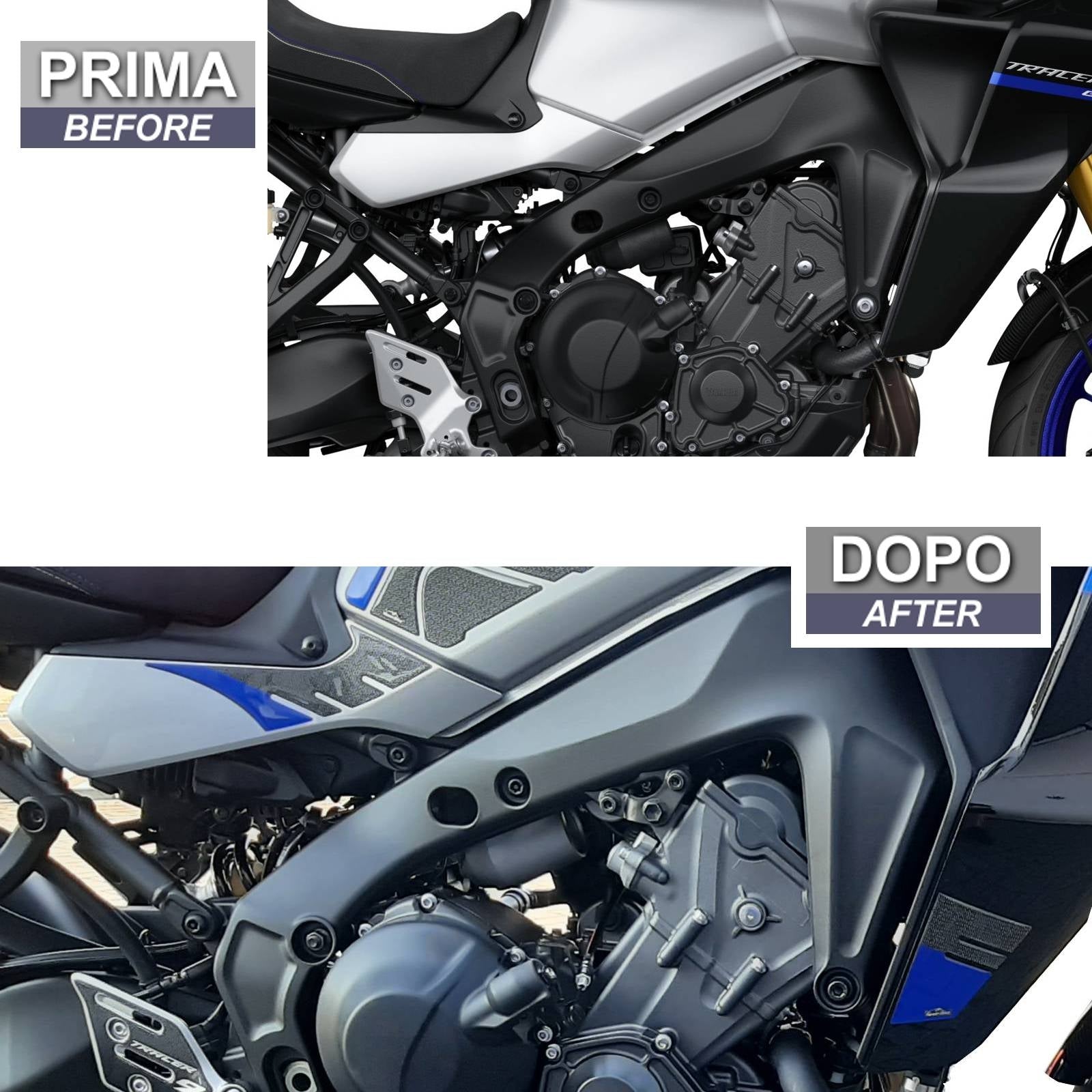 Resin Bike 3D Motorcycle Stickers - Tank Sides | Yamaha Tracer 9 2021>Current RB-1000445600000 - Pyramid Motorcycle Accessories