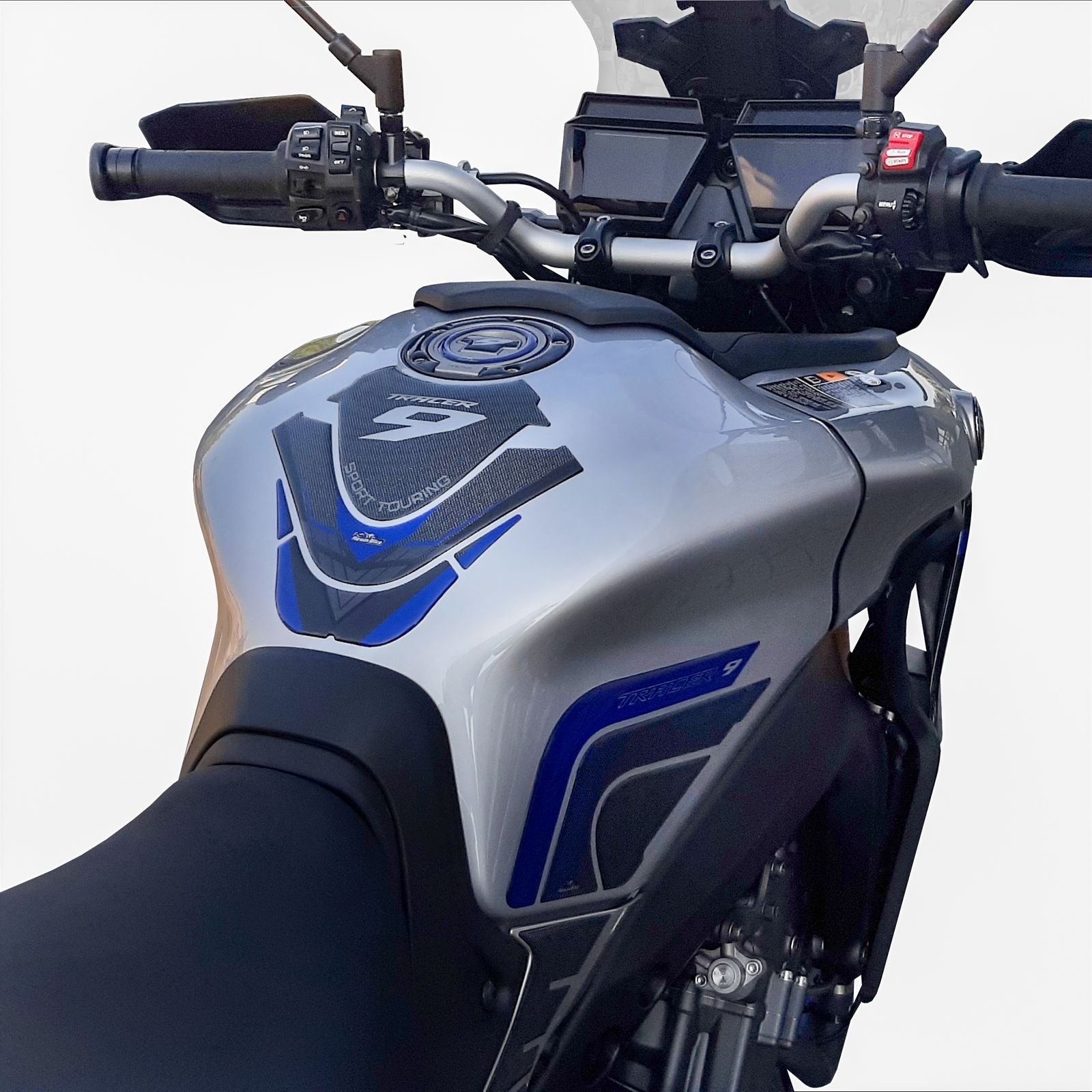 Resin Bike 3D Motorcycle Stickers - Tank Pad | Yamaha Tracer 9 2021>Current RB-1000445800004 - Pyramid Motorcycle Accessories