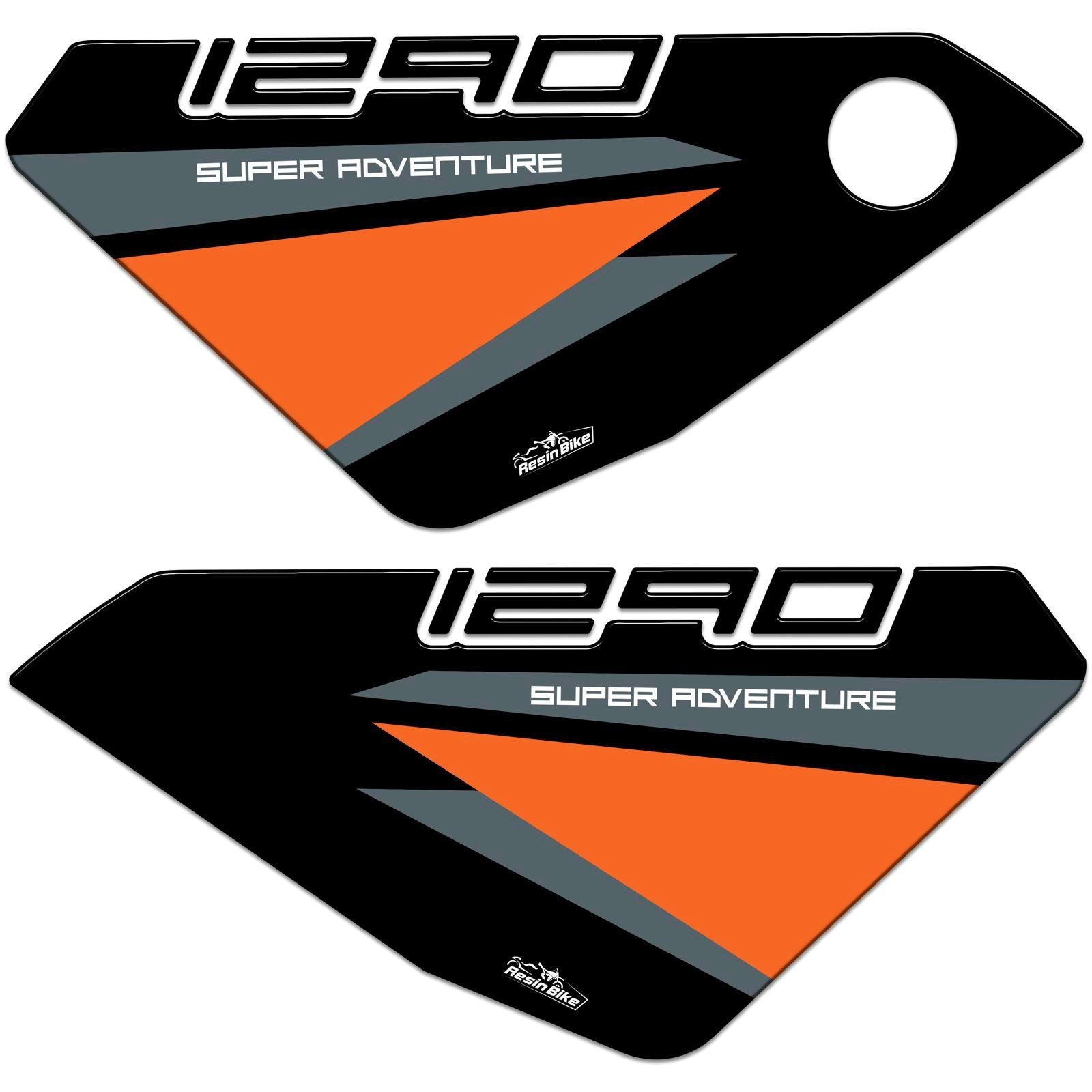 Resin Bike 3D Motorcycle Stickers - Tank Sides | KTM 1290 Super Adventure S 2021>2025 - Pyramid Motorcycle Accessories