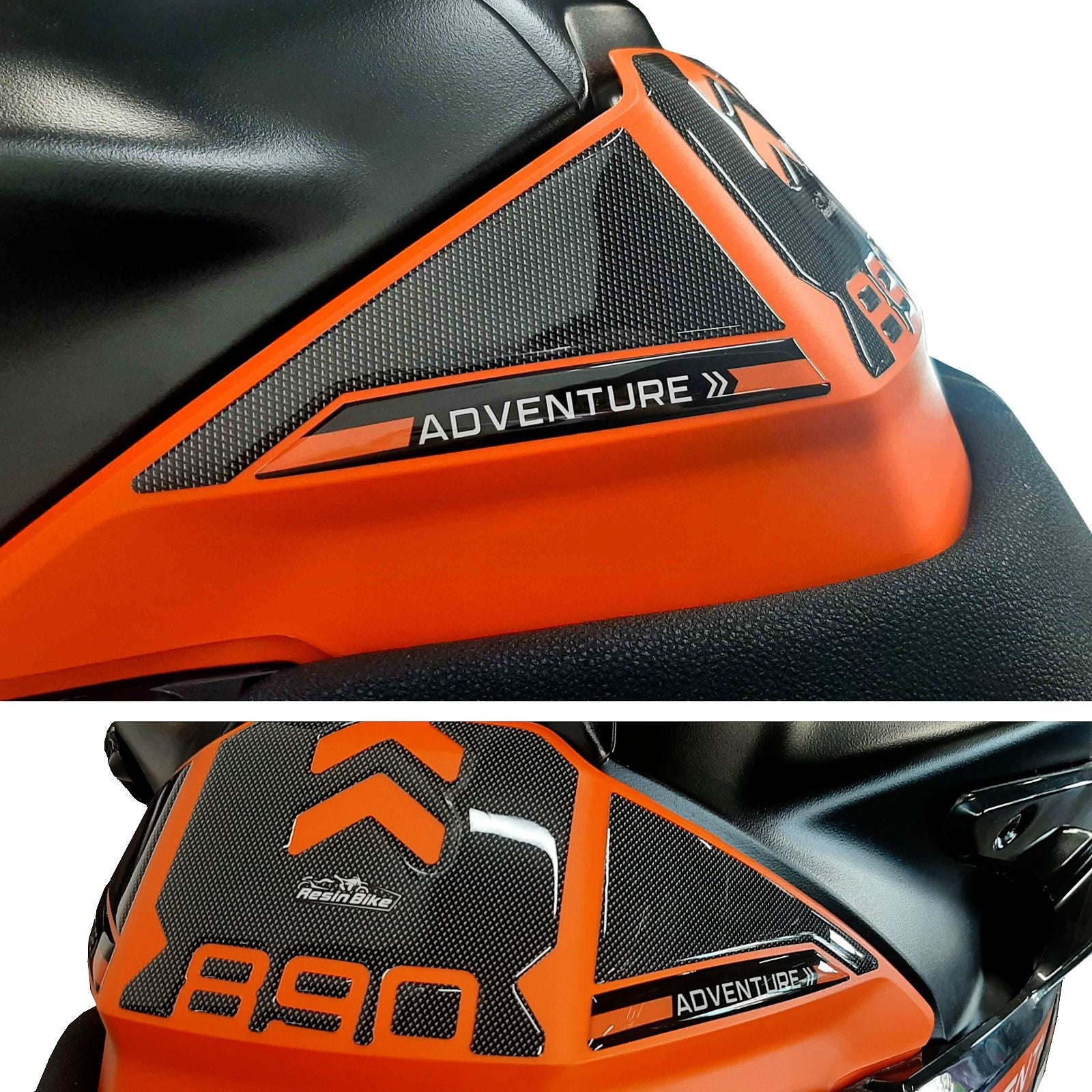 Resin Bike 3D Motorcycle Stickers - Tank Pad | KTM 890 Adventure R 2020>2021 - Pyramid Motorcycle Accessories