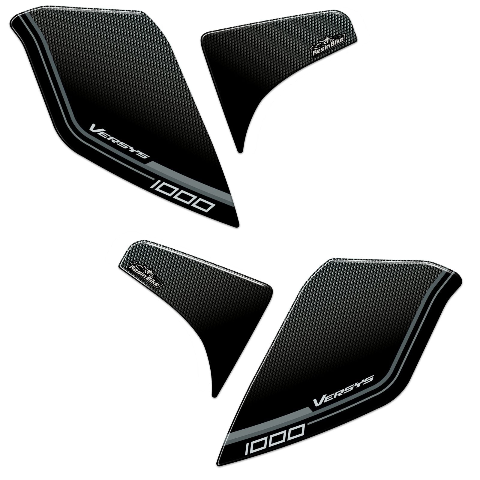 Resin Bike 3D Motorcycle Stickers - Handguards | Kawasaki Versys 1000 2017>2024 - Pyramid Motorcycle Accessories