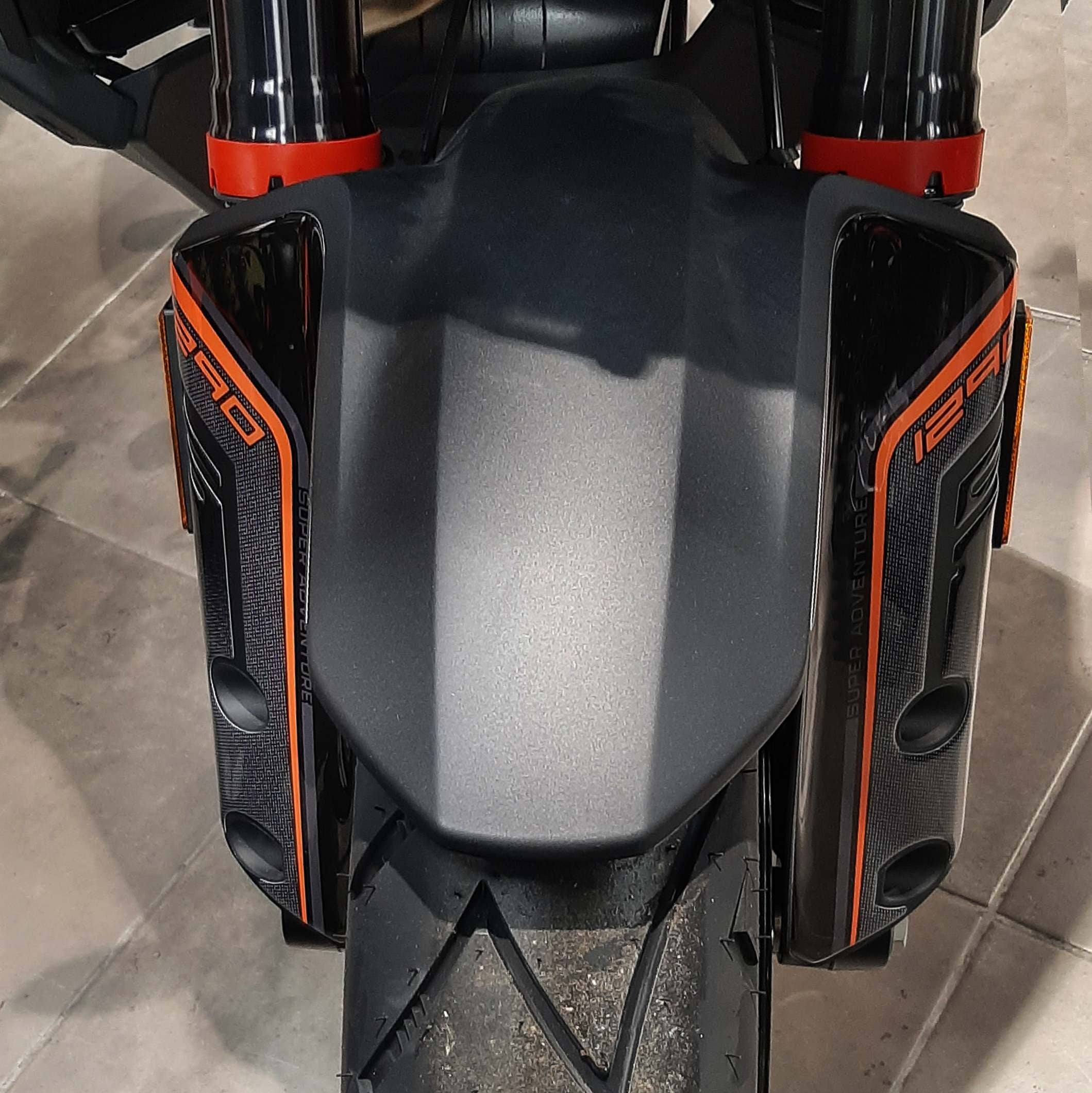 Resin Bike 3D Motorcycle Stickers - Front Fender Sides | KTM 1290 Super Adventure S 2021>2025 - Pyramid Motorcycle Accessories