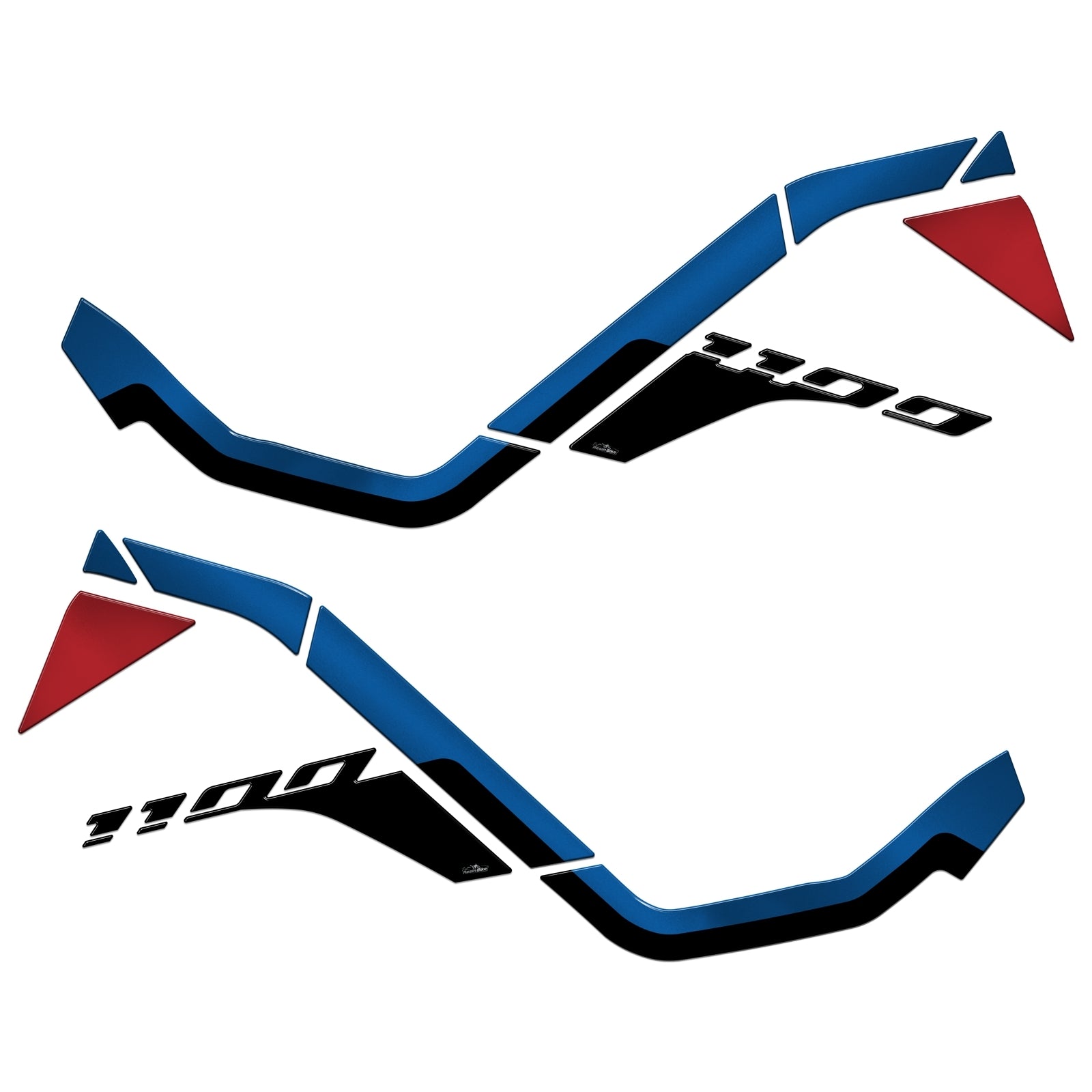 Resin Bike 3D Motorcycle Stickers - Tank Sides | Honda CRF 1100 L Africa Twin Adventure Sports 2020>2021 - Pyramid Motorcycle Accessories