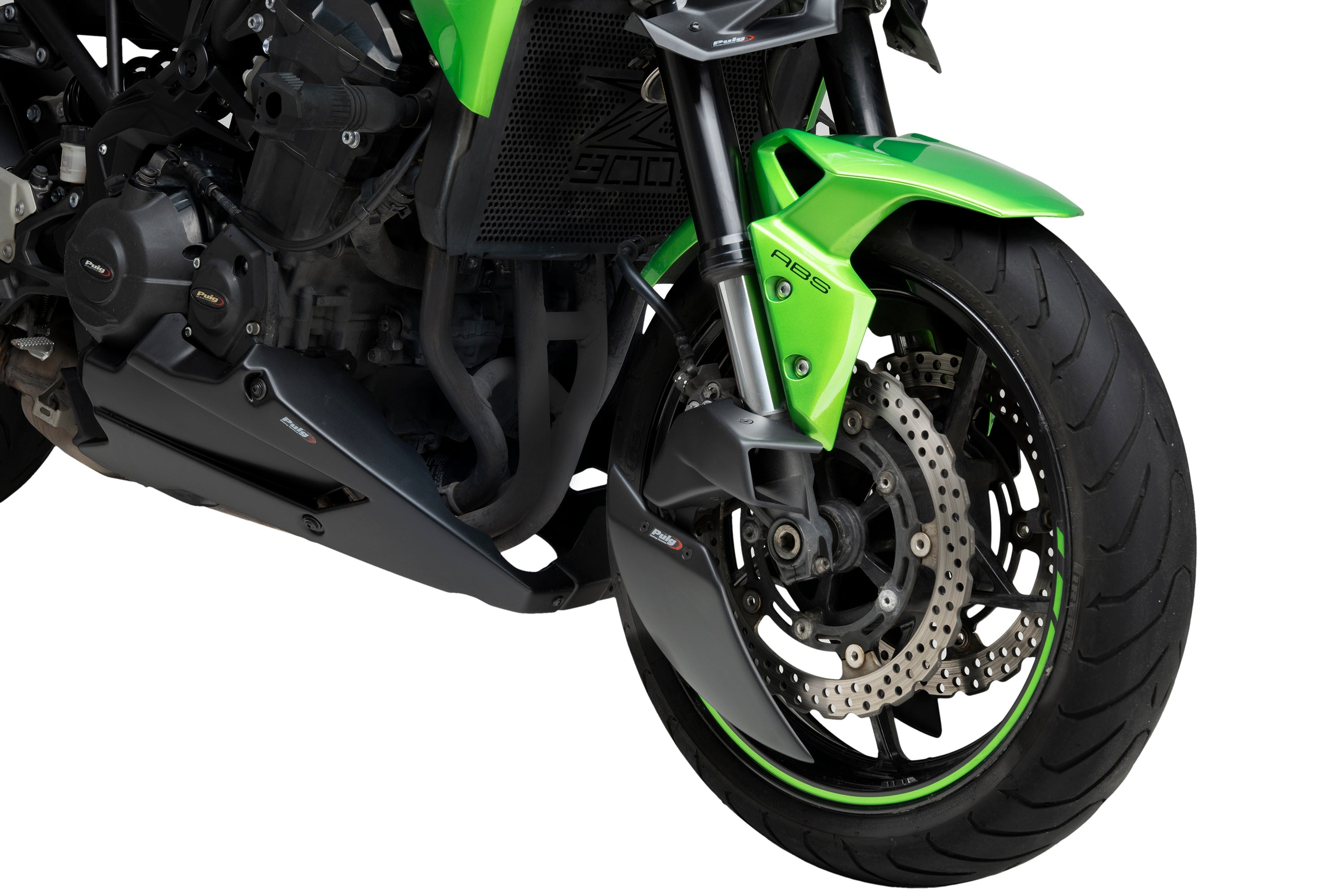 Puig Brake Ducts | Matte Black | Kawasaki Z900 2020>2024 - Shop name