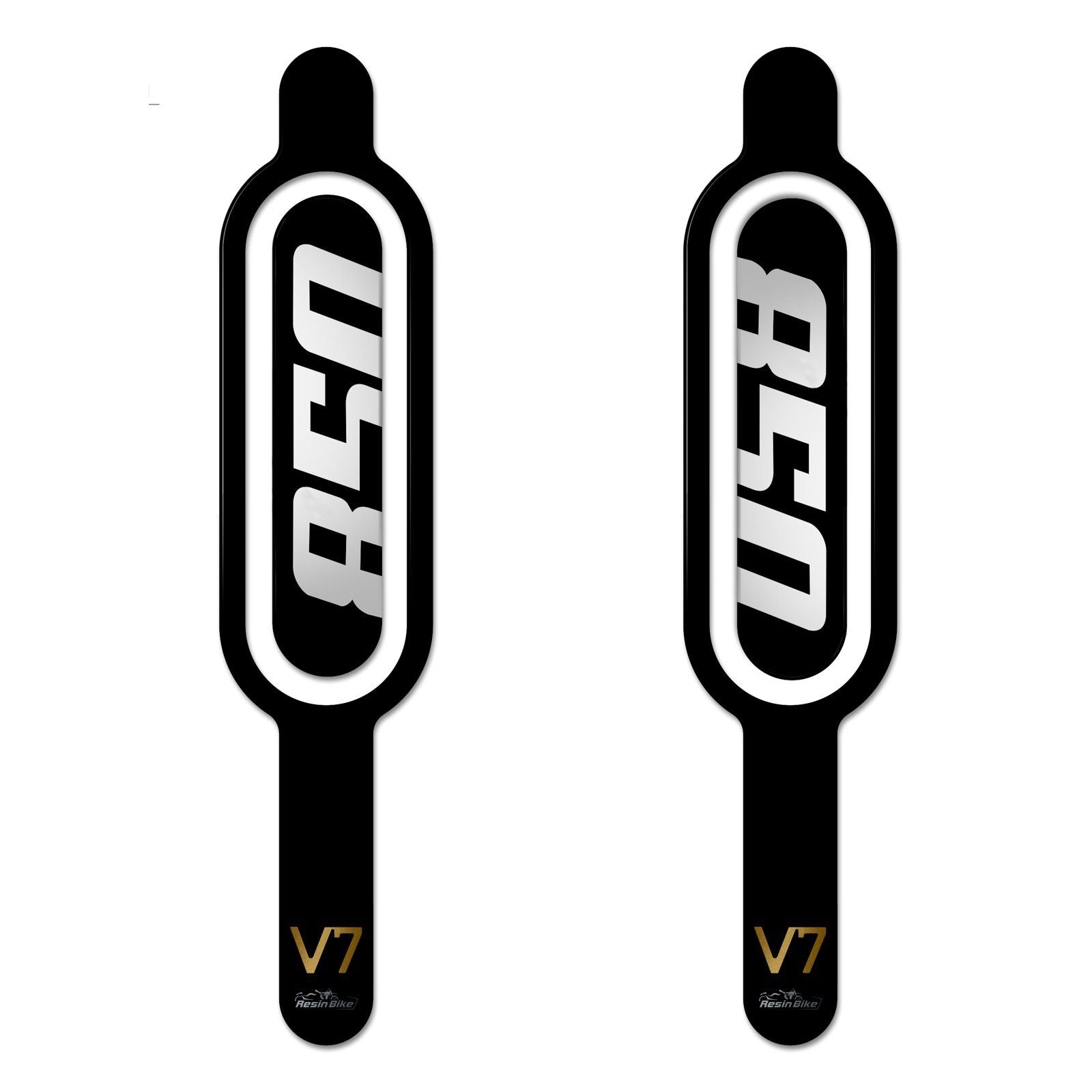 Resin Bike 3D Motorcycle Stickers - Side Panels | Moto Guzzi V7 2021>Current - Pyramid Motorcycle Accessories