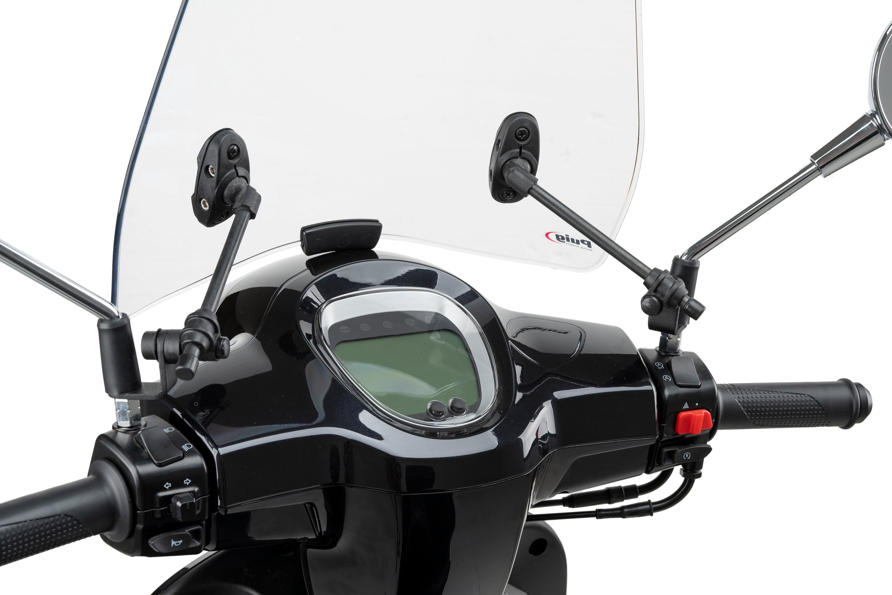 Puig Trafic Screen | Light Smoke | QJ LTR 125 2025>Current - Pyramid Motorcycle Accessories