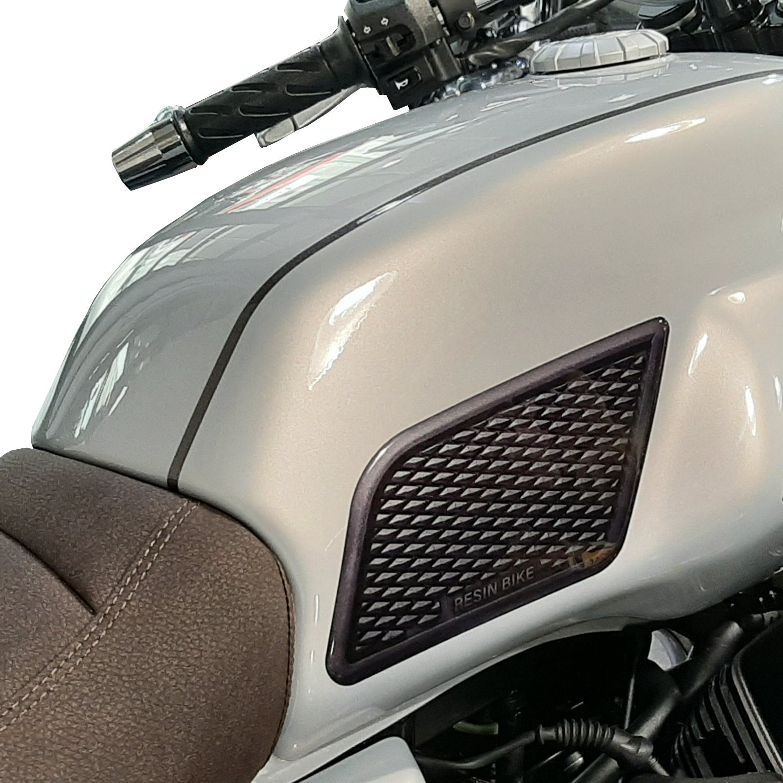 Resin Bike 3D Motorcycle Stickers - Tank Sides | Moto Guzzi V7 2021>Current RB-1000451900002 - Pyramid Motorcycle Accessories