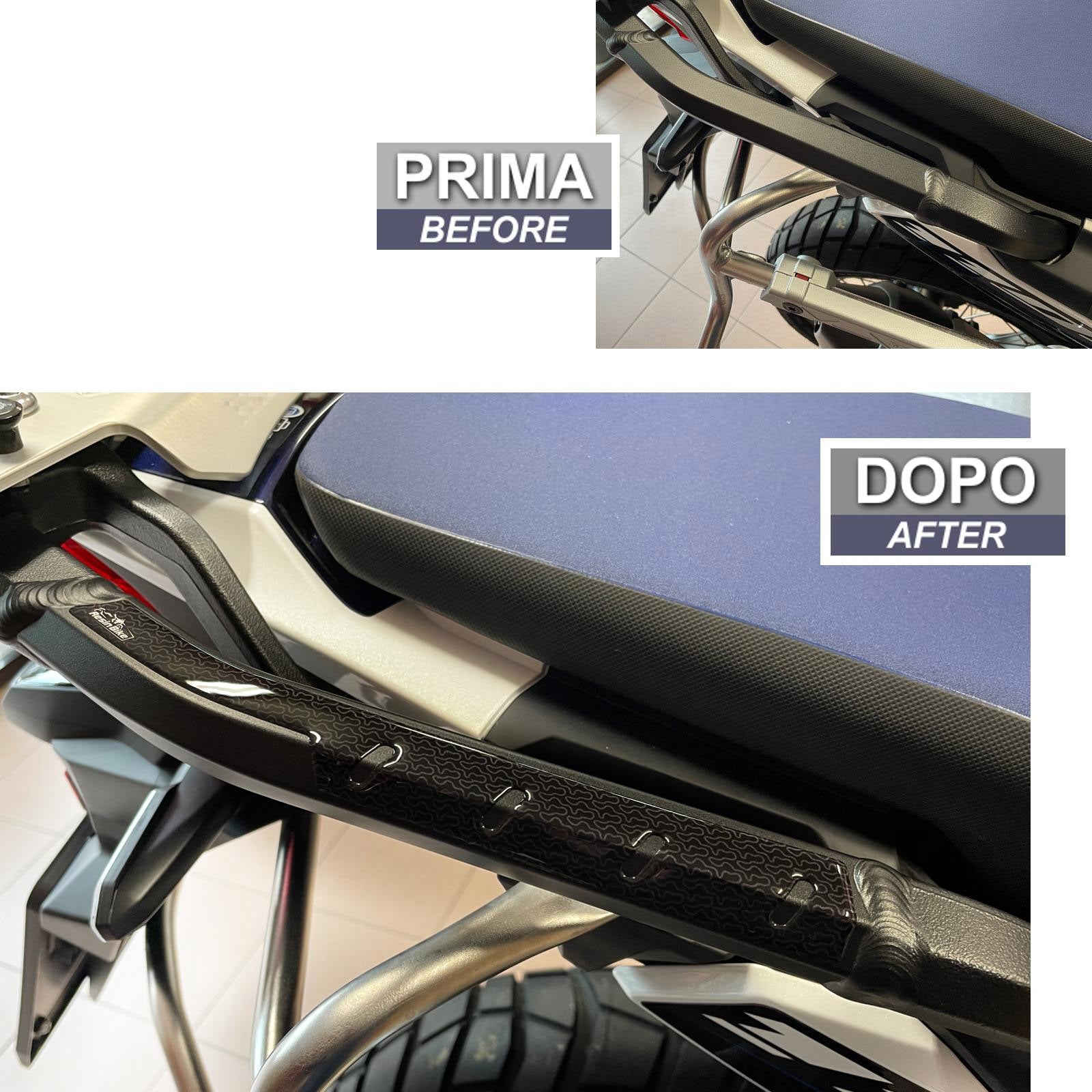 Resin Bike 3D Motorcycle Stickers - Passenger Handles | Honda CRF 1100 L Africa Twin 2022>2023 - Pyramid Motorcycle Accessories