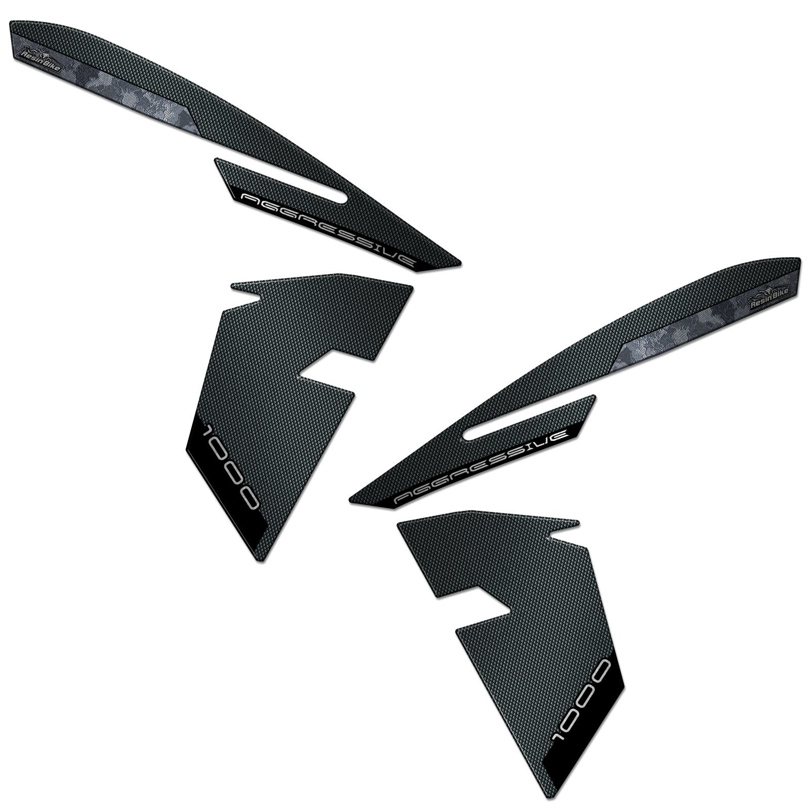 Resin Bike 3D Motorcycle Stickers - Front Fender | Suzuki GSX-S1000 2021>2025 - Pyramid Motorcycle Accessories