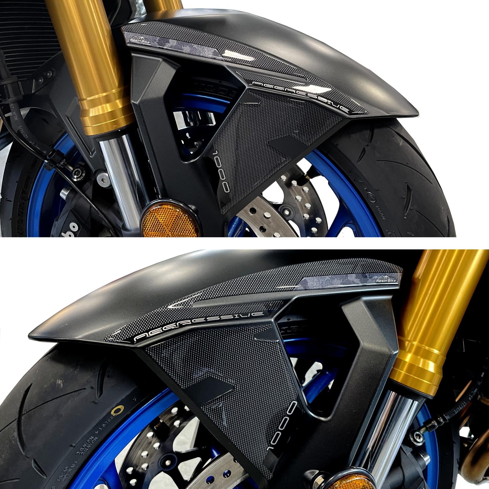 Resin Bike 3D Motorcycle Stickers - Front Fender | Suzuki GSX-S1000 2021>2025 - Pyramid Motorcycle Accessories