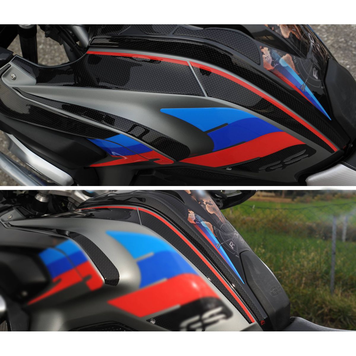 Resin Bike 3D Motorcycle Stickers - Tank Sides | BMW R 1200 GS 2013>2016 RB-B20451K9 - Pyramid Motorcycle Accessories