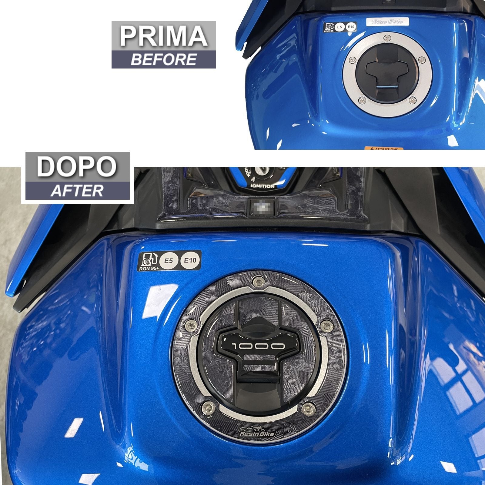 Resin Bike 3D Motorcycle Stickers - Fuel Cap | Suzuki GSX-S1000 2021>2026 - Pyramid Motorcycle Accessories