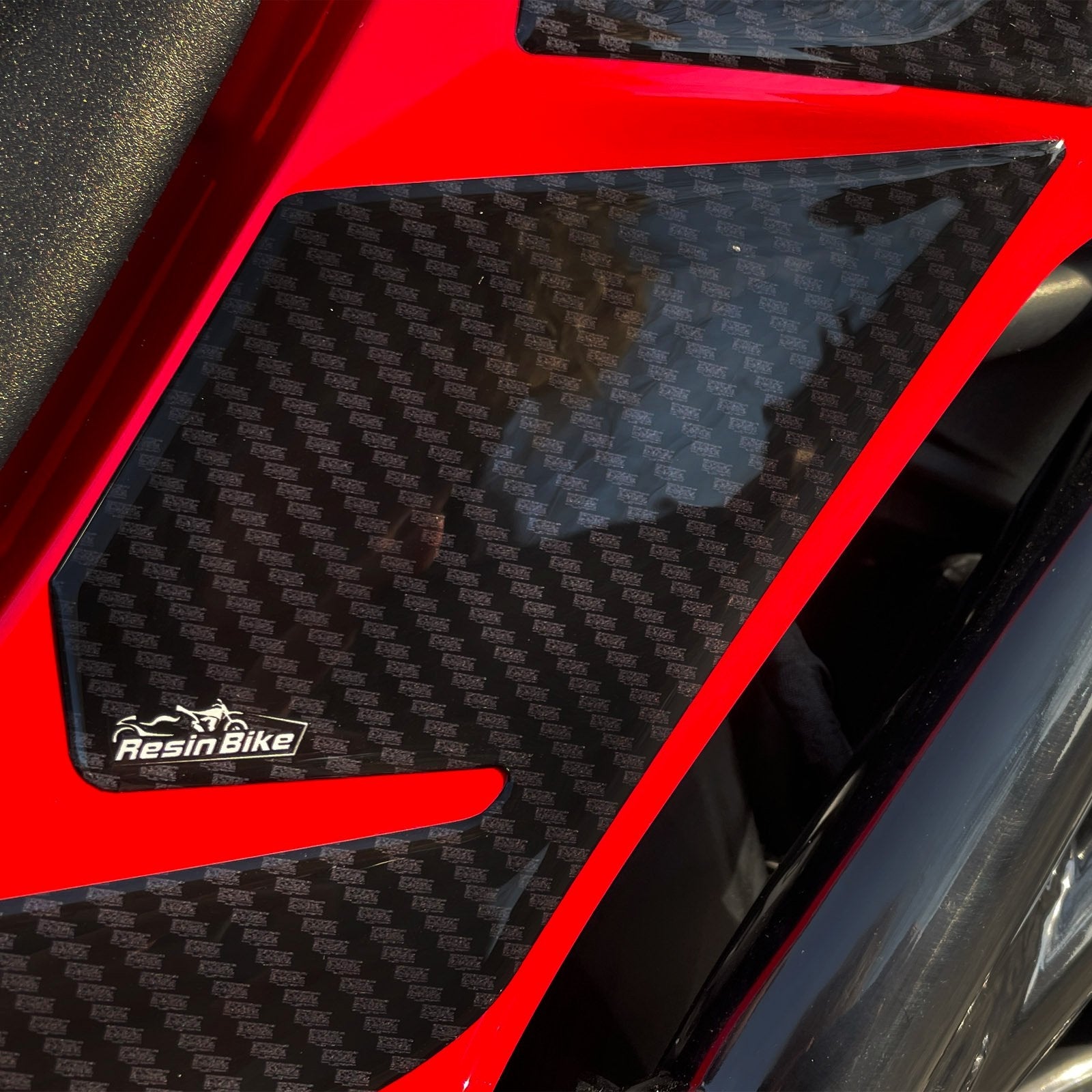 Resin Bike 3D Motorcycle Stickers - Tank Sides | Ducati Multistrada V2/V2 S 2022>2024 - Pyramid Motorcycle Accessories
