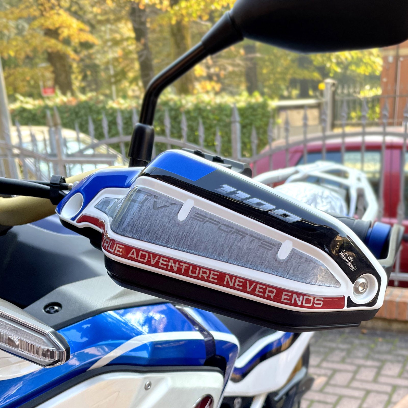 Resin Bike 3D Motorcycle Stickers - Handguards | Honda CRF 1100 L Africa Twin Adventure Sports 2020>2025 - Pyramid Motorcycle Accessories