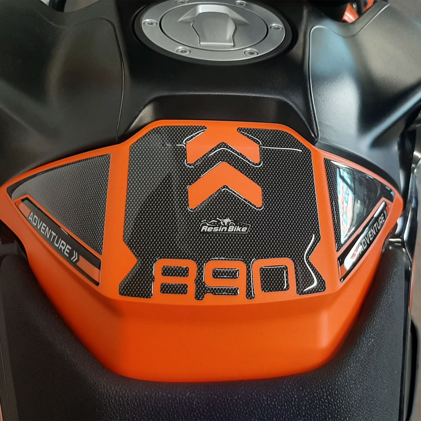 Resin Bike 3D Motorcycle Stickers - Tank Pad | KTM 890 Adventure R 2020>2021 - Pyramid Motorcycle Accessories