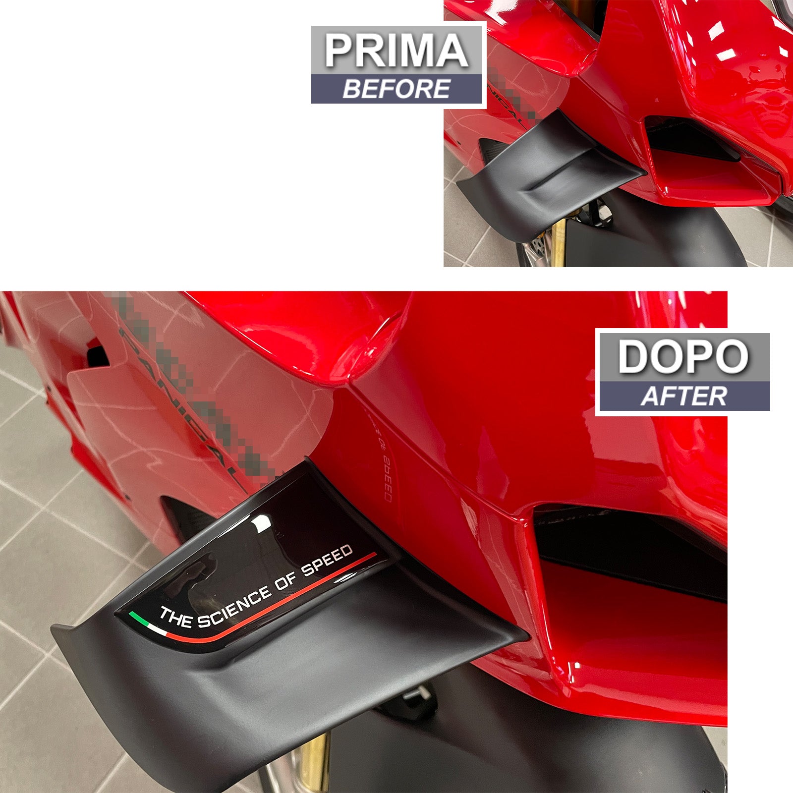 Resin Bike 3D Motorcycle Stickers - Tank Sides | Ducati Panigale V4 2018>2022 - Pyramid Motorcycle Accessories