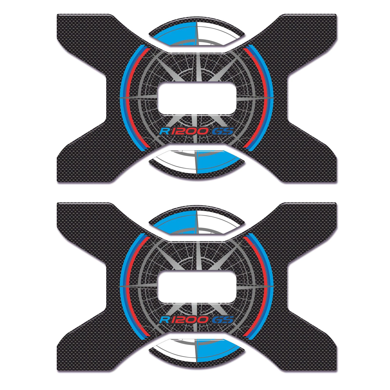 Resin Bike 3D Motorcycle Stickers - Panniers | BMW R 1200 GS 2013>2016 RB-B56800S6 - Pyramid Motorcycle Accessories