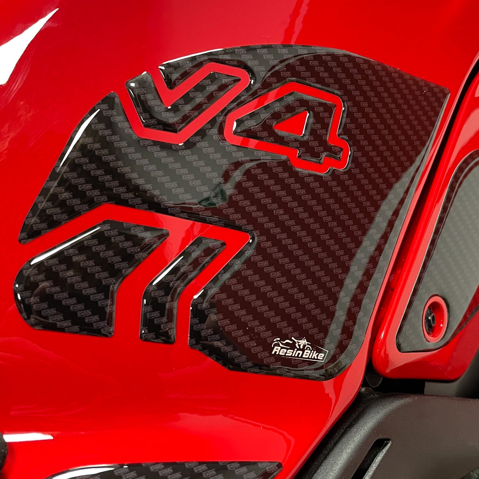 Resin Bike 3D Motorcycle Stickers - Tank Sides | Ducati Panigale V4 2024>Current - Pyramid Motorcycle Accessories