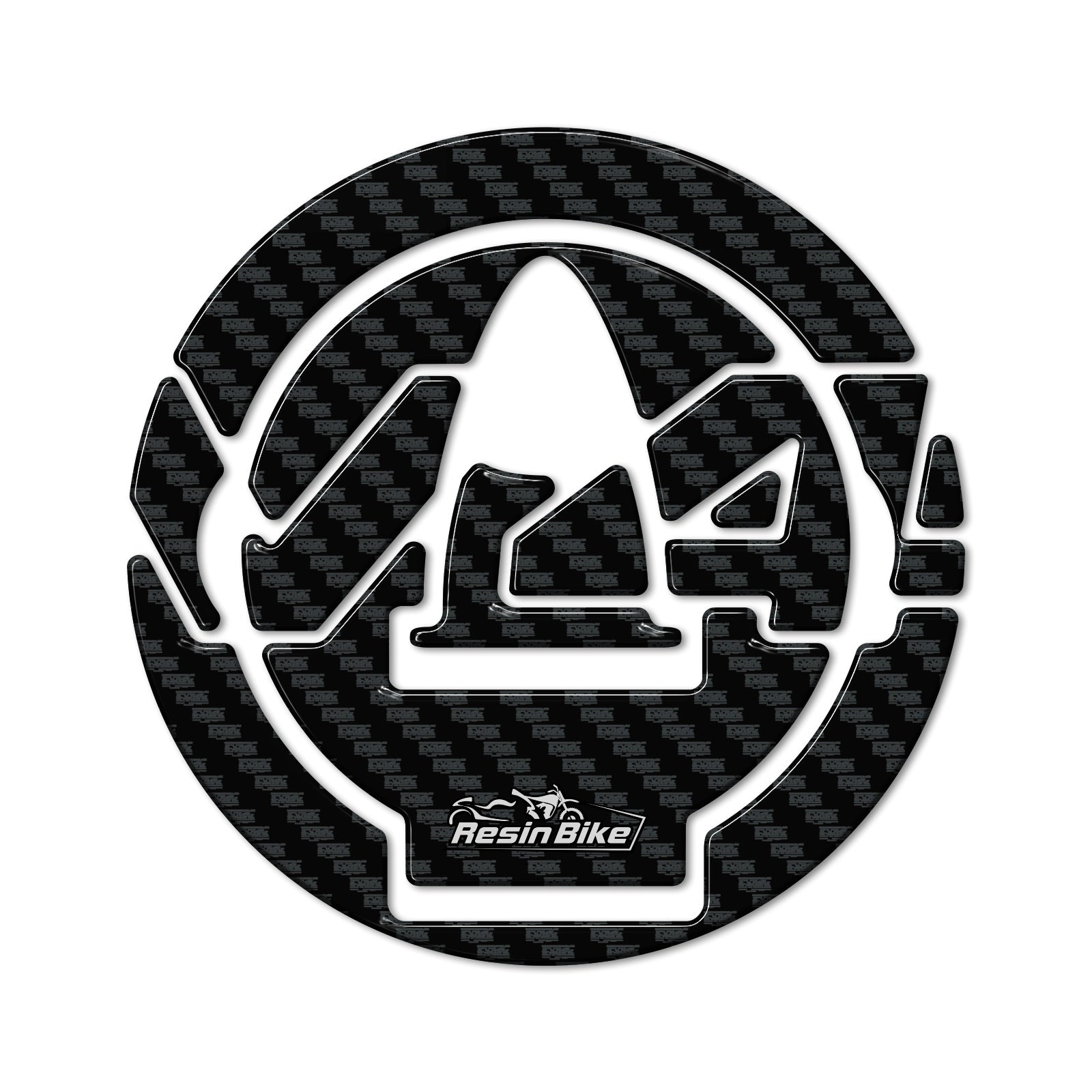 Resin Bike 3D Motorcycle Stickers - Fuel Cap | Ducati Panigale V4 2018>2022 - Pyramid Motorcycle Accessories