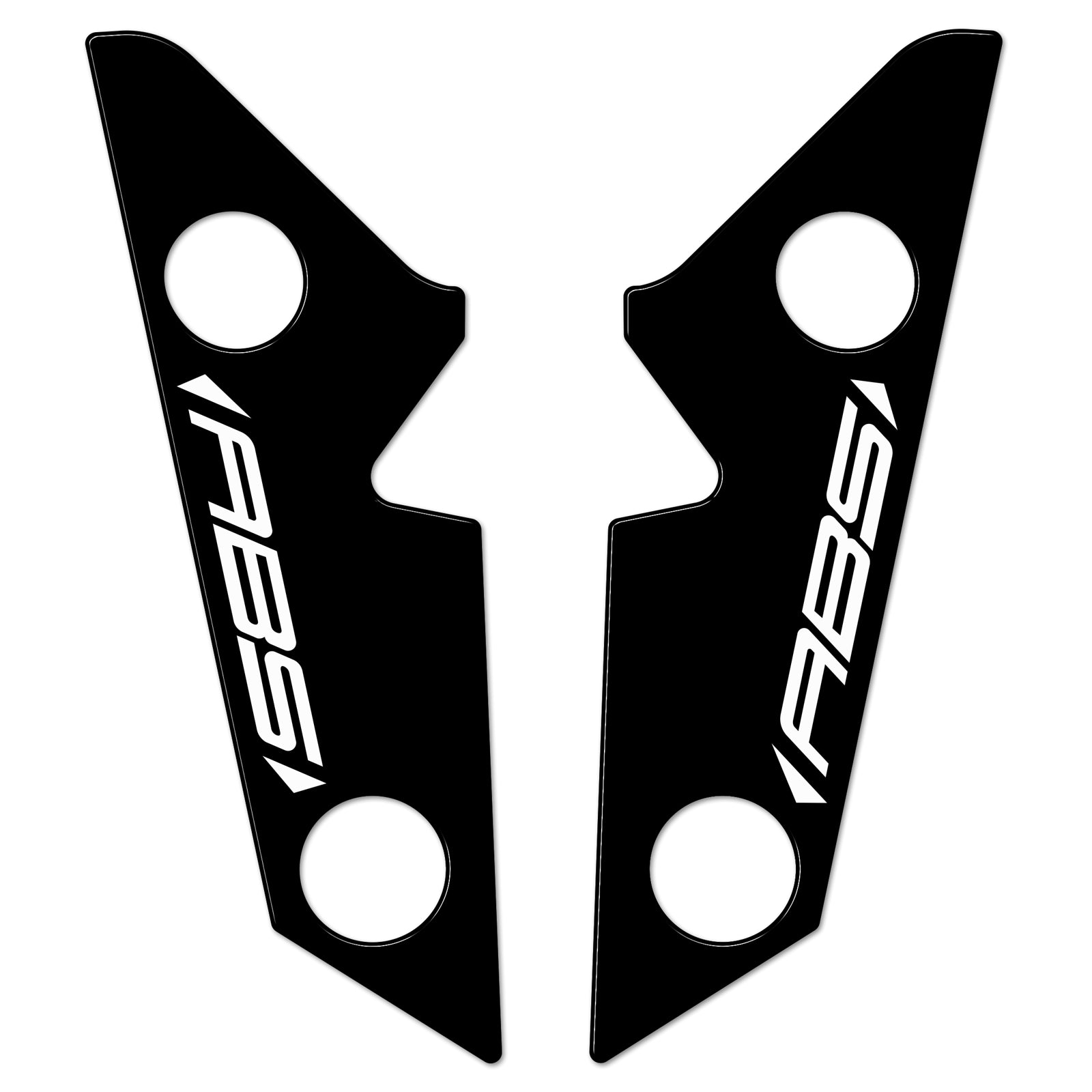 Resin Bike 3D Motorcycle Stickers - Side Panels | CFMoto 650NK 2021>2024 - Pyramid Motorcycle Accessories