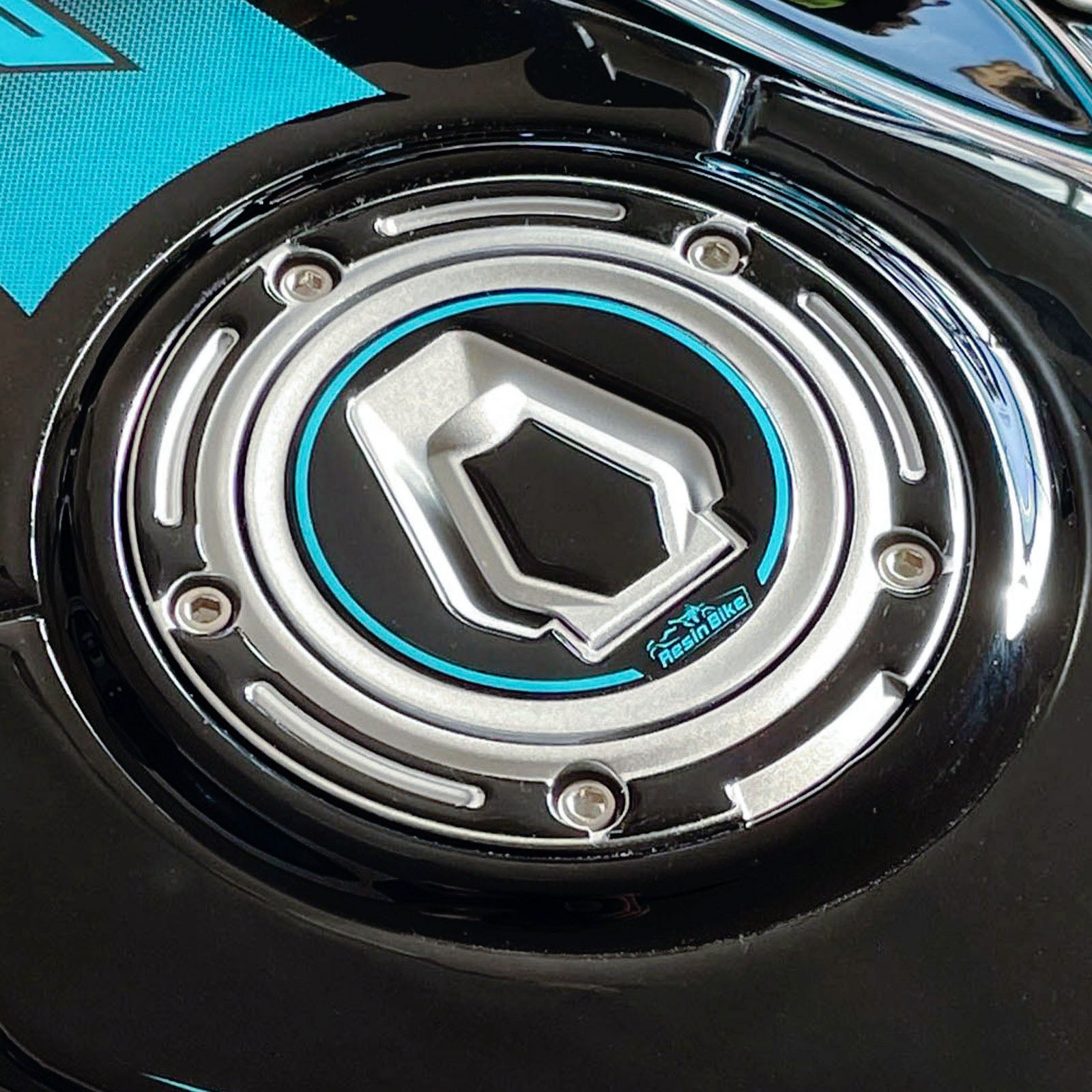Resin Bike 3D Motorcycle Stickers - Fuel Cap | CFMoto 650NK 2021>2024 - Pyramid Motorcycle Accessories