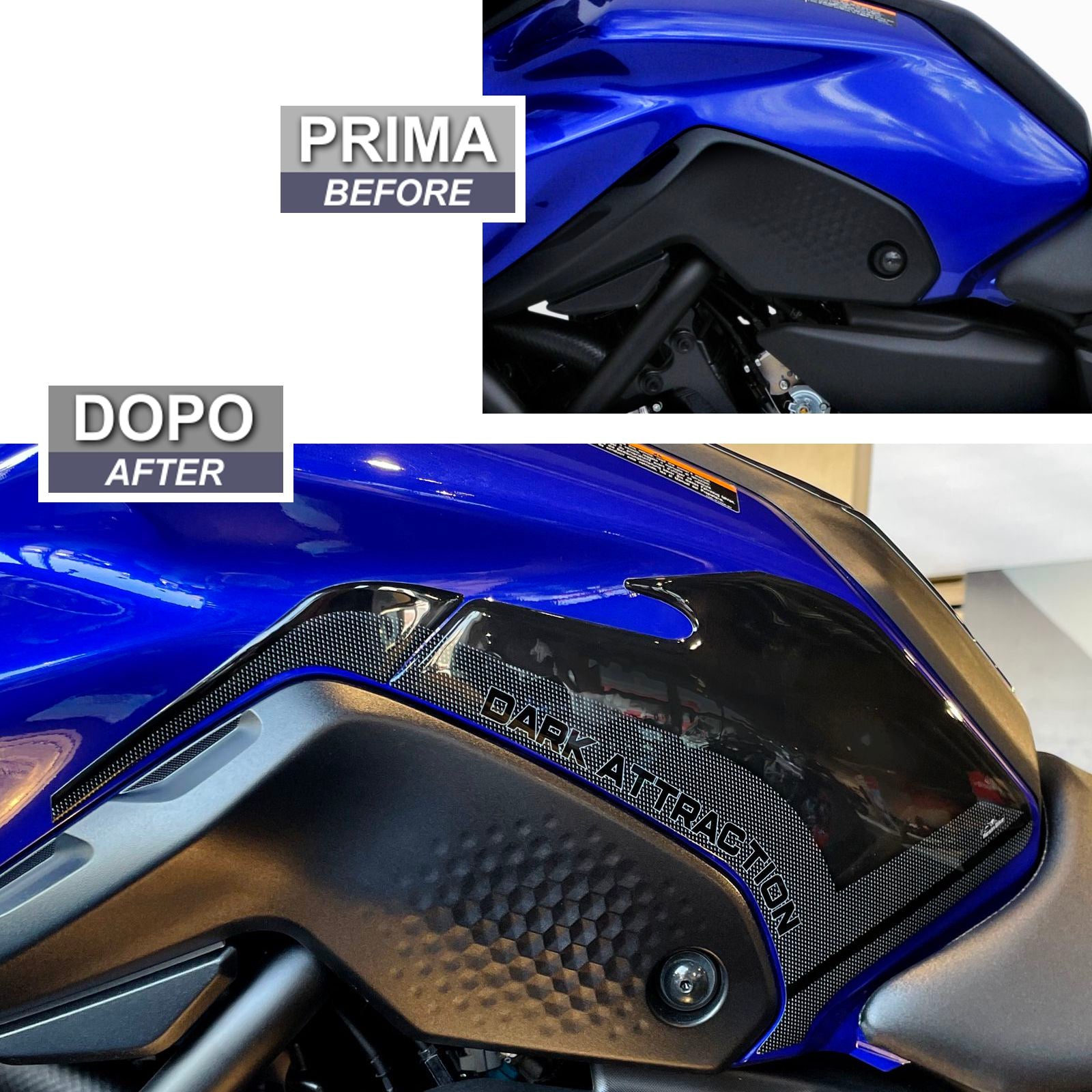 Resin Bike 3D Motorcycle Stickers - Tank Sides | Yamaha MT-07 2021>2024 RB-1000458700001 - Pyramid Motorcycle Accessories