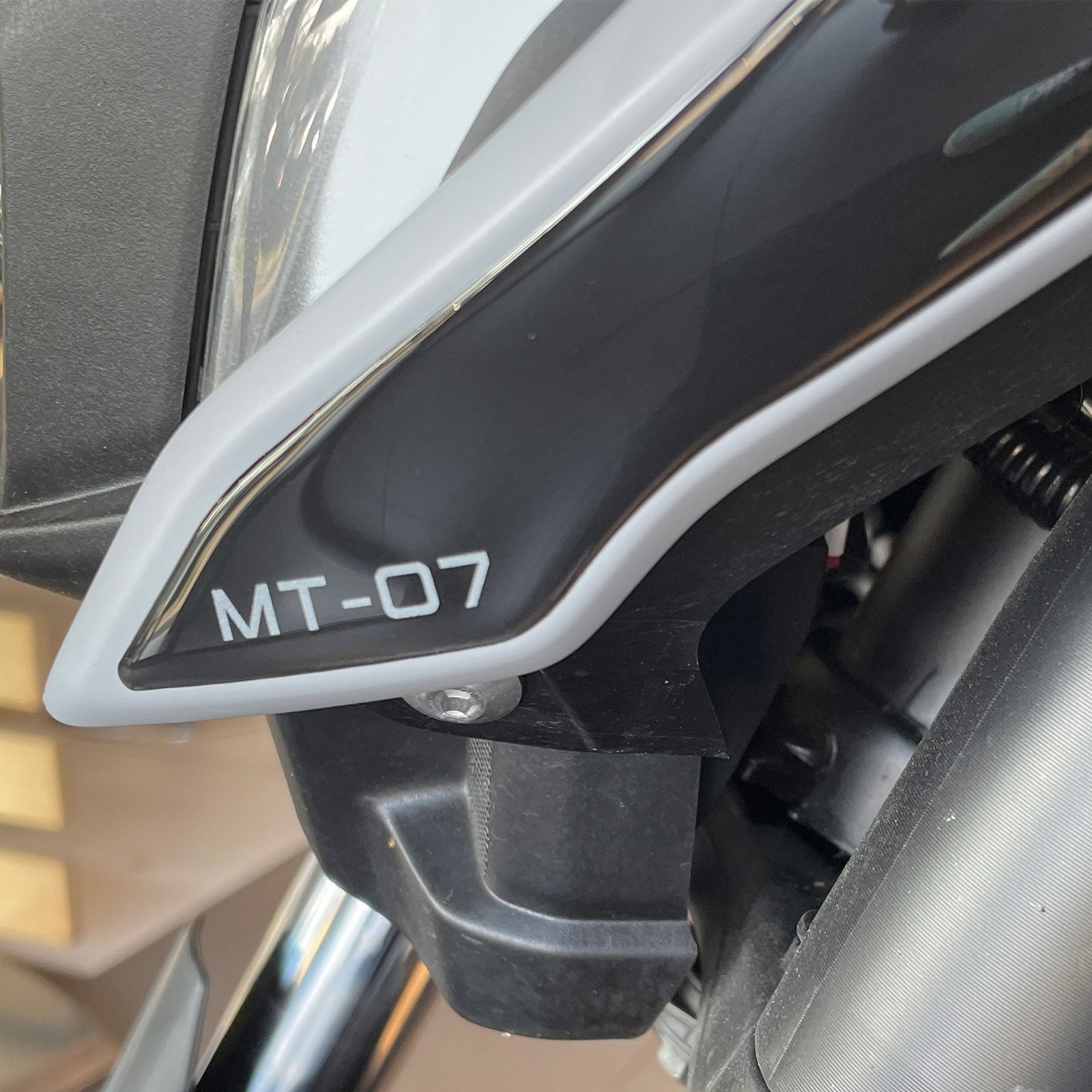 Resin Bike 3D Motorcycle Stickers - Frontal Area | Yamaha MT-07 2021>2024 - Pyramid Motorcycle Accessories
