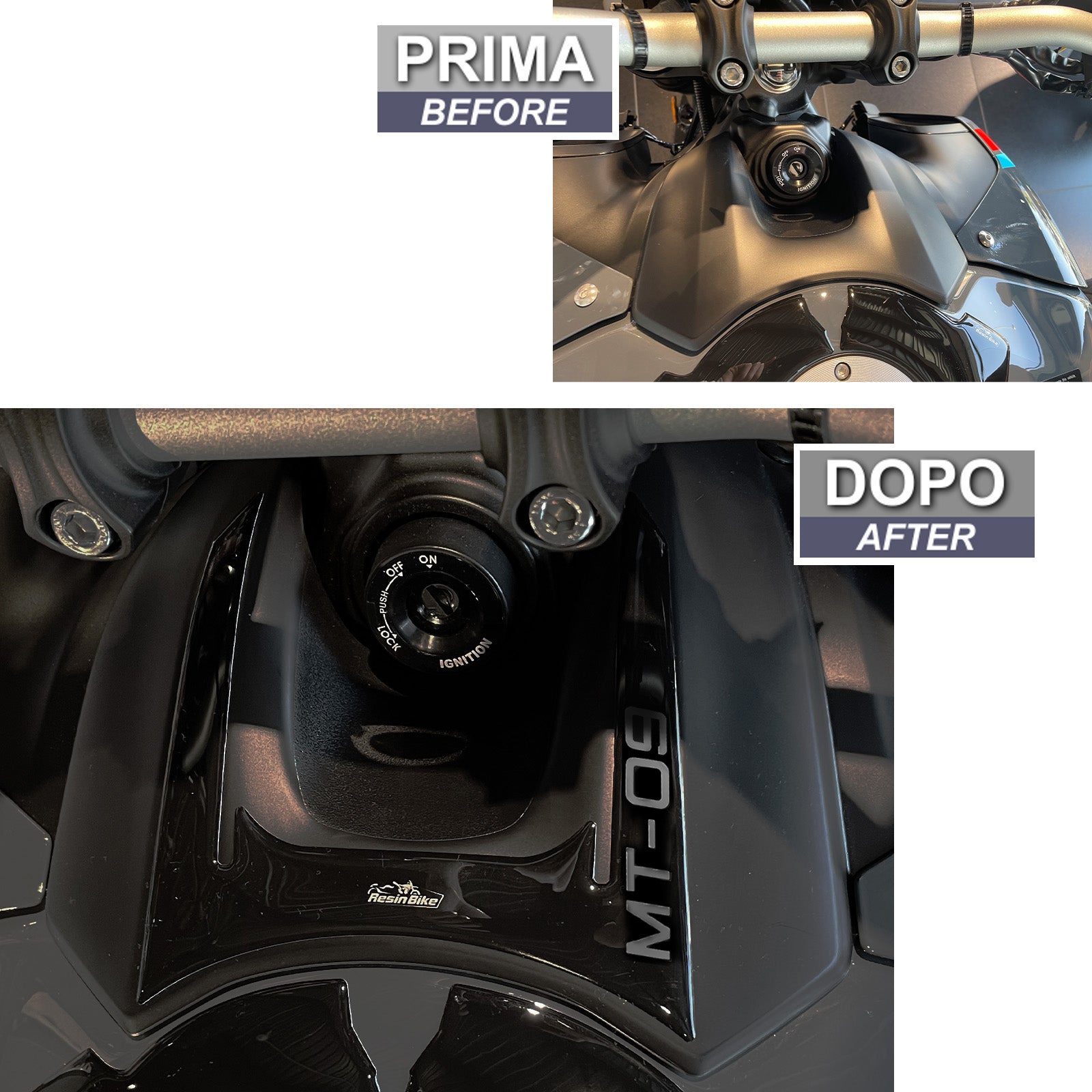 Resin Bike 3D Motorcycle Stickers - Key Area | Yamaha MT-09 2021>2023 - Pyramid Motorcycle Accessories