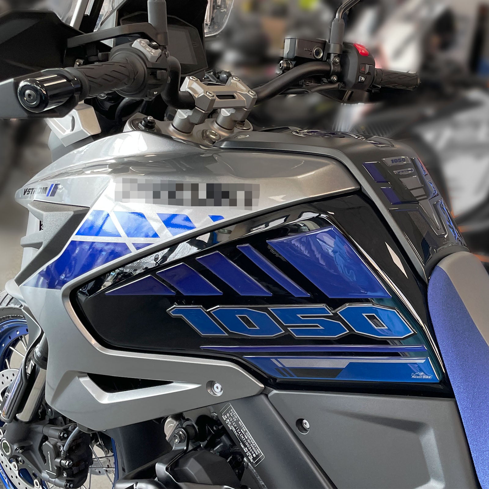 Resin Bike 3D Motorcycle Stickers - Tank Sides | Suzuki V-Strom 1050 / 1050XT 2020>2023 RB-1000460100004 - Pyramid Motorcycle Accessories