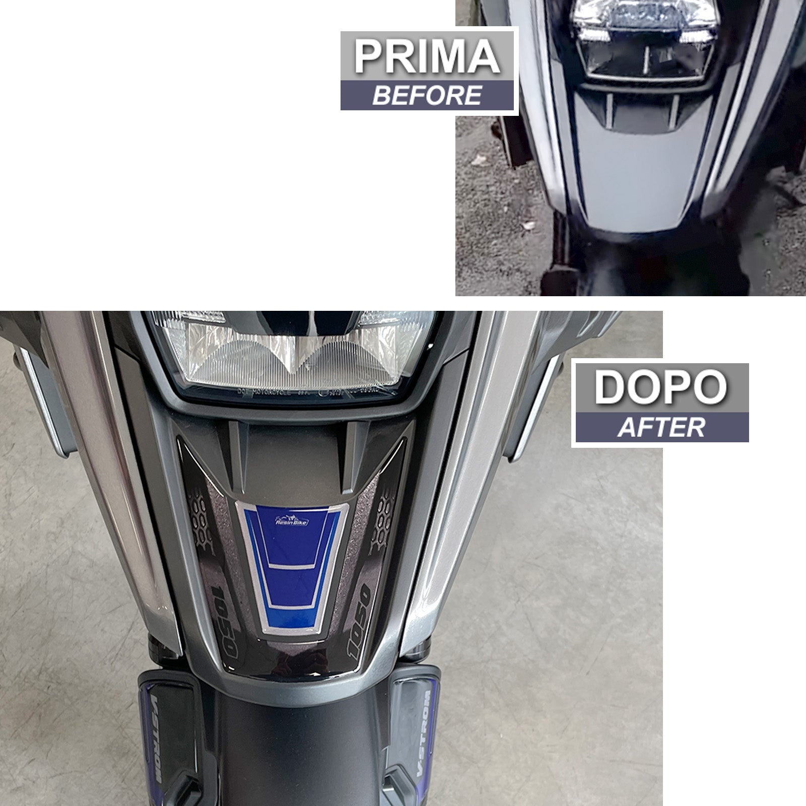 Resin Bike 3D Motorcycle Stickers - Beak | Suzuki V-Strom 1050/1050XT 2020>2023 - Pyramid Motorcycle Accessories