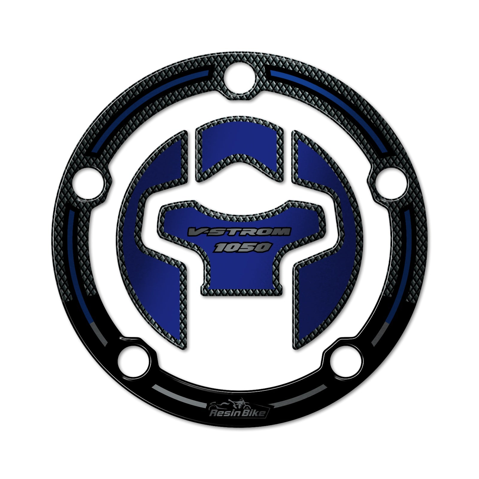 Resin Bike 3D Motorcycle Stickers - Fuel Cap | Suzuki V-Strom 1050/1050XT 2020>2023 - Pyramid Motorcycle Accessories